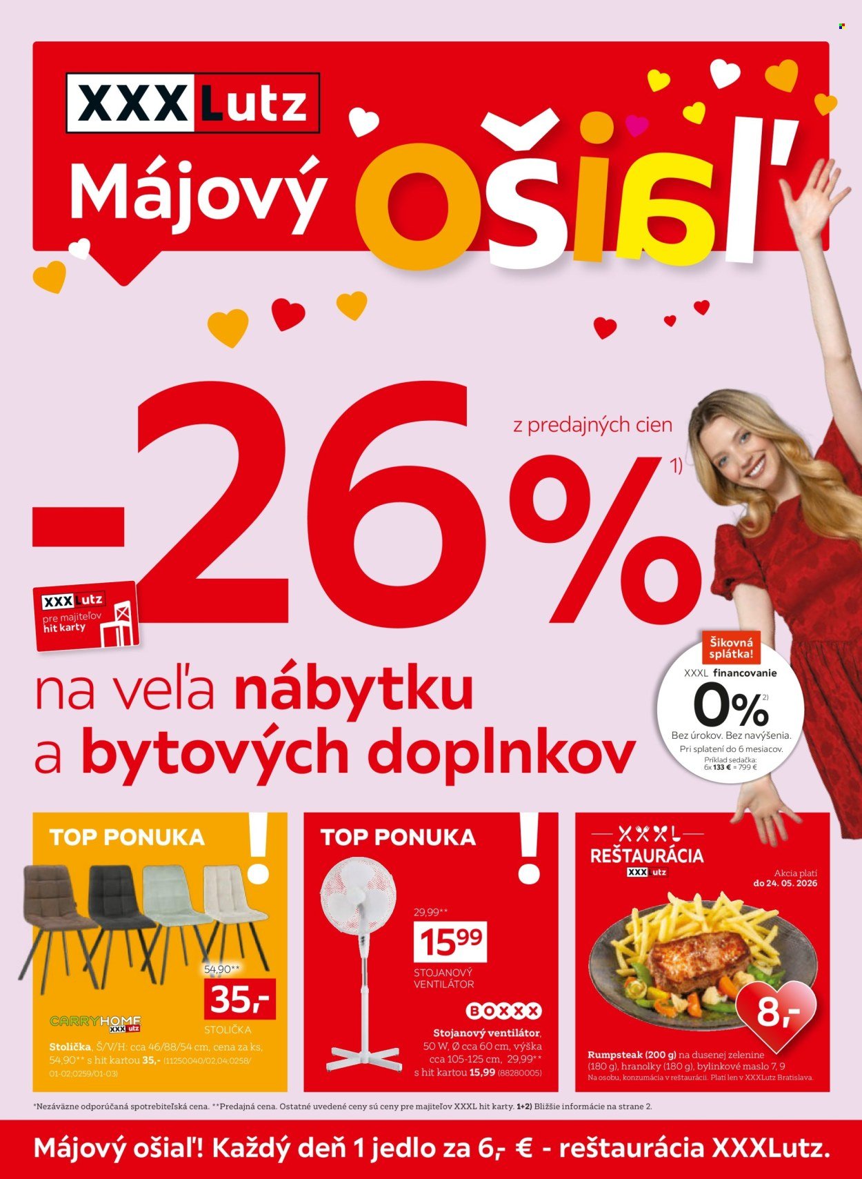 XXXLUTZ leták - Zľava 26 % takmer na všetko (2026-05-11 - 2026-05-24) | 1
