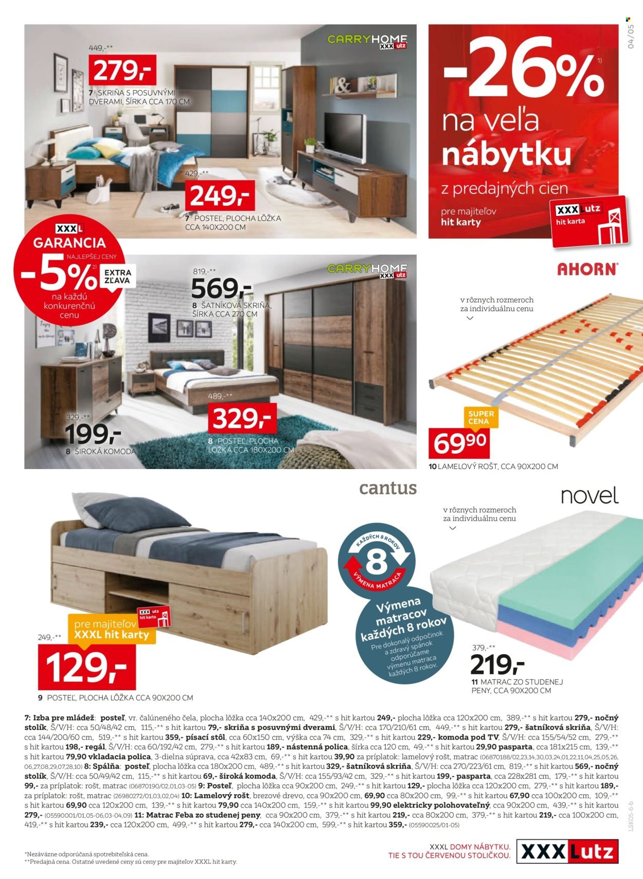 XXXLUTZ leták - Zľava 26 % takmer na všetko (2026-05-11 - 2026-05-24) | 5