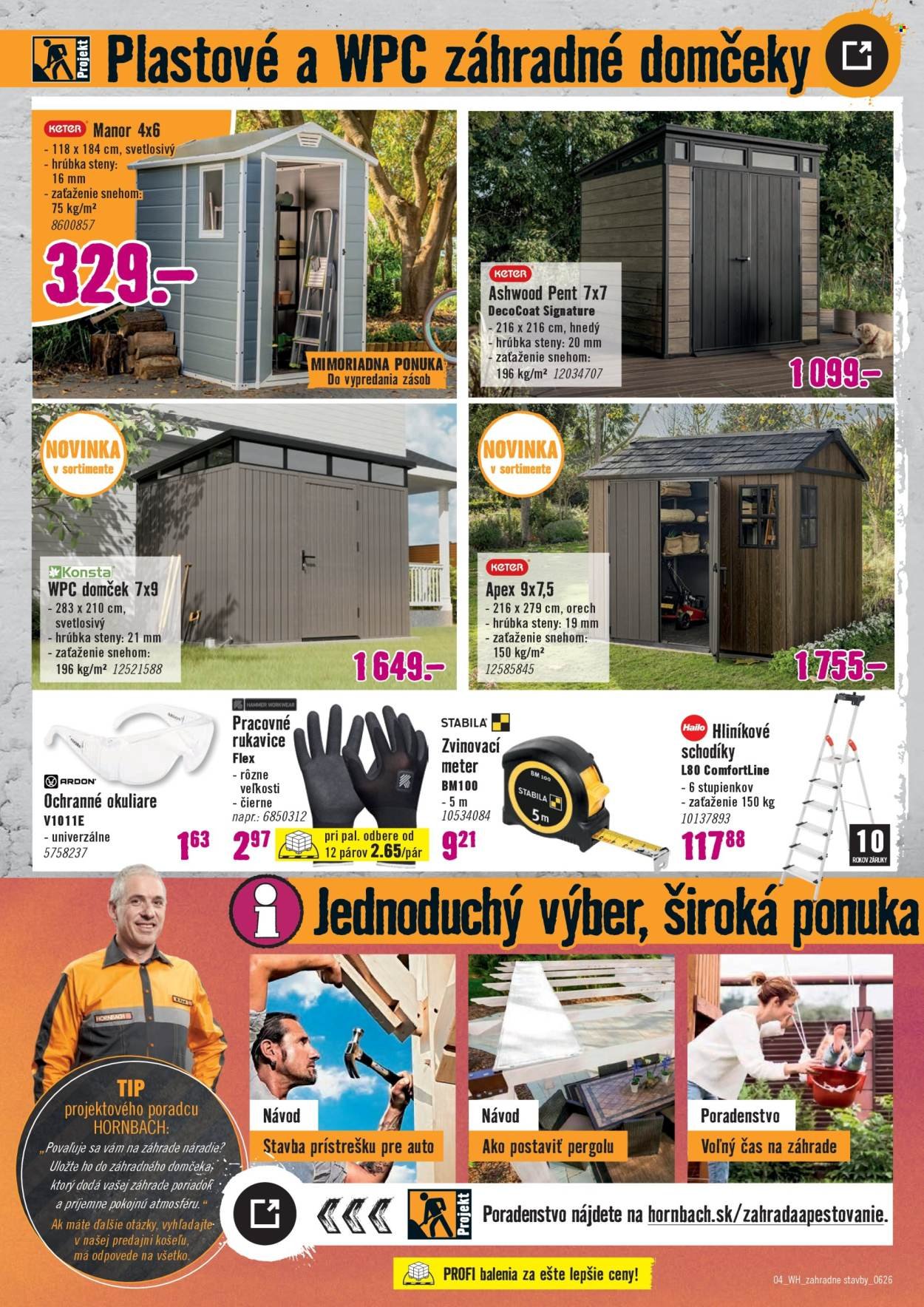 HORNBACH leták - Váš ďalší projekt - Zahradné stavebniny