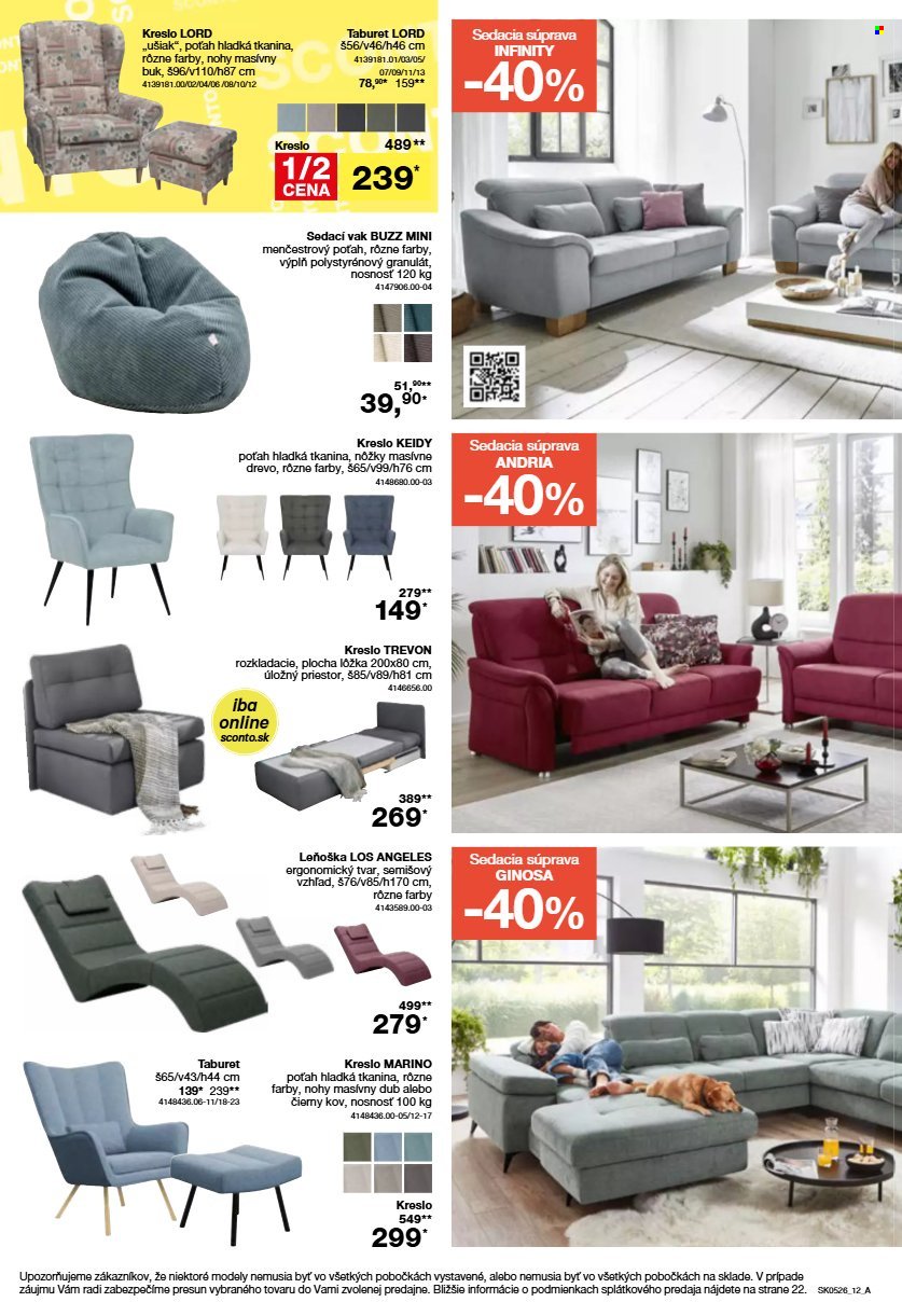 SCONTO NÁBYTOK leták - Aktuálny leták (2026-03-25 - 2026-04-09) | 12