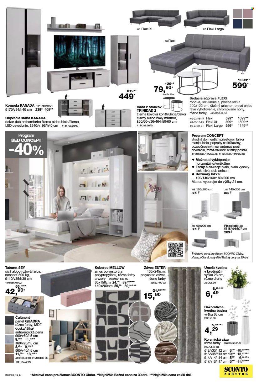 SCONTO NÁBYTOK leták - Aktuálny leták (2026-03-25 - 2026-04-09) | 19