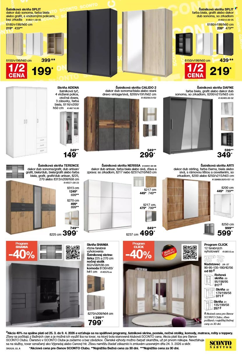 SCONTO NÁBYTOK leták - Aktuálny leták (2026-03-25 - 2026-04-09) | 3