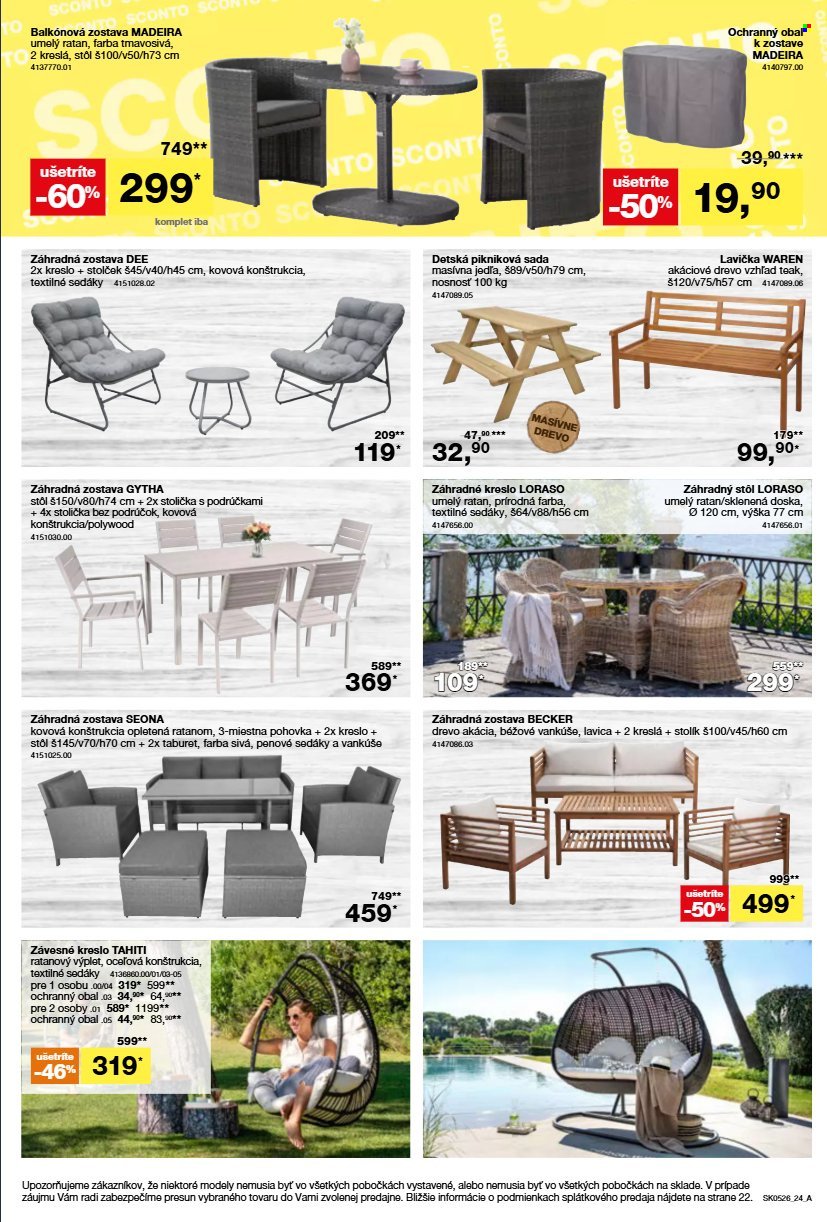 SCONTO NÁBYTOK leták - Aktuálny leták (2026-03-25 - 2026-04-09) | 24