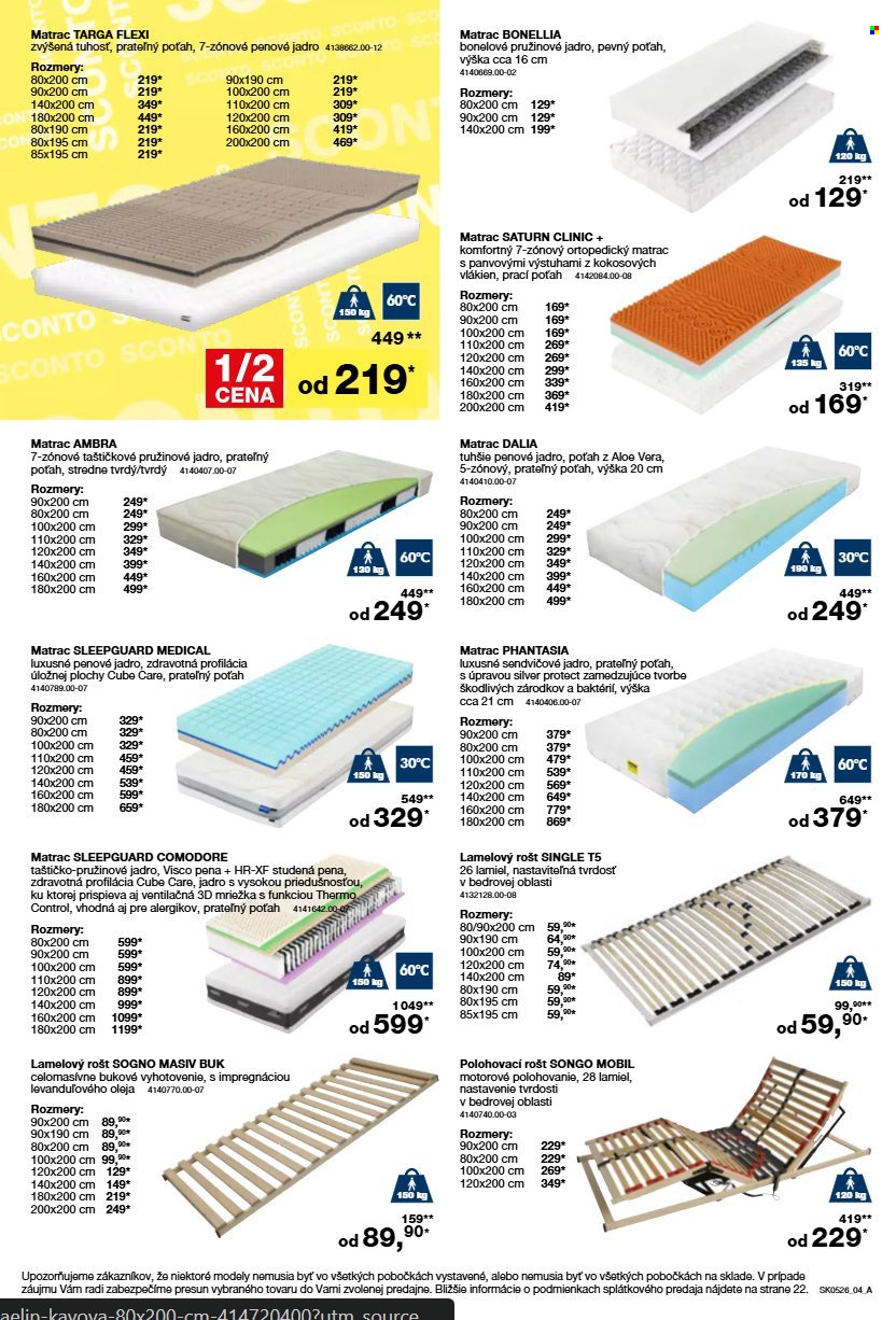 SCONTO NÁBYTOK leták - Aktuálny leták (2026-03-25 - 2026-04-09) | 4