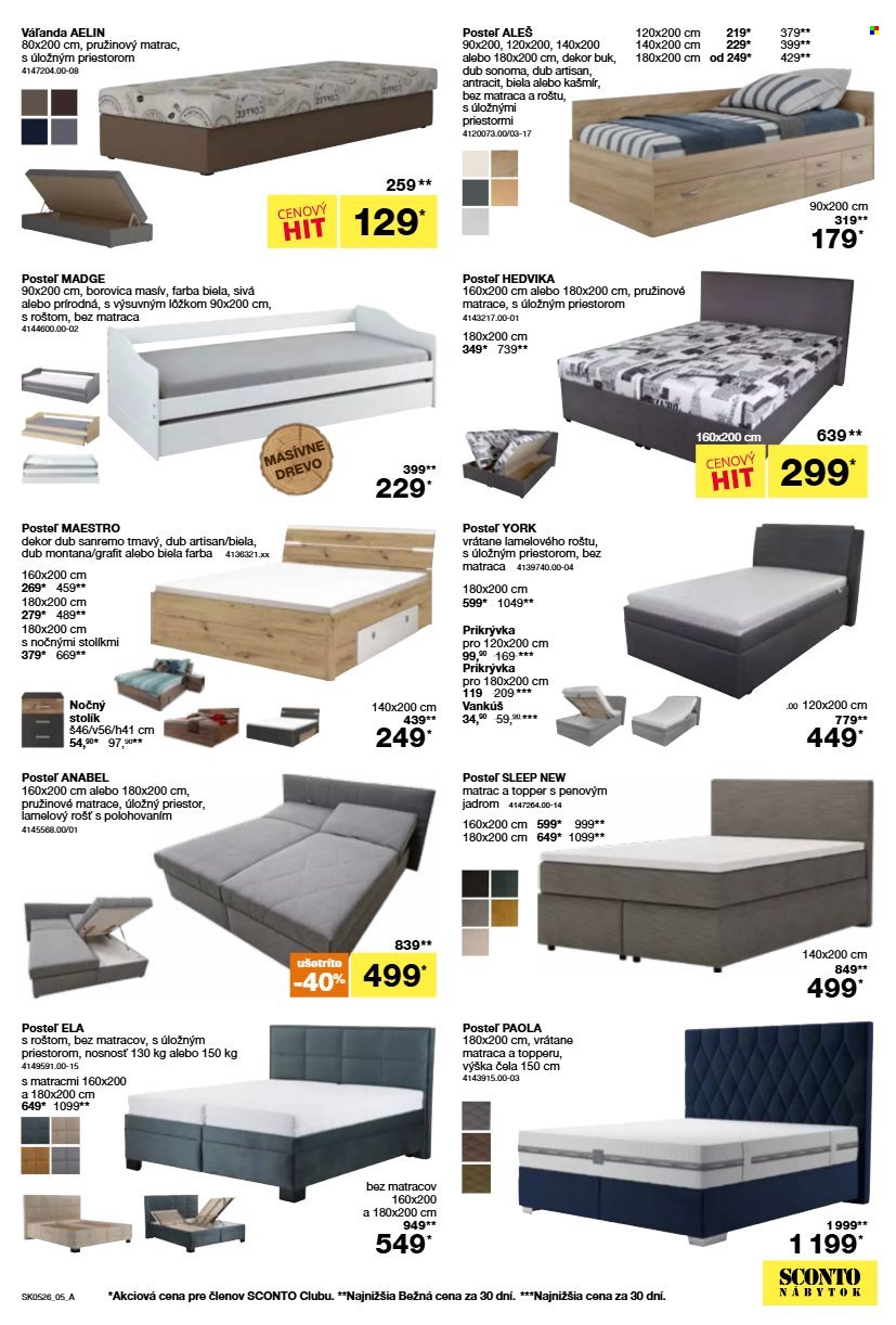 SCONTO NÁBYTOK leták - Aktuálny leták (2026-03-25 - 2026-04-09) | 5