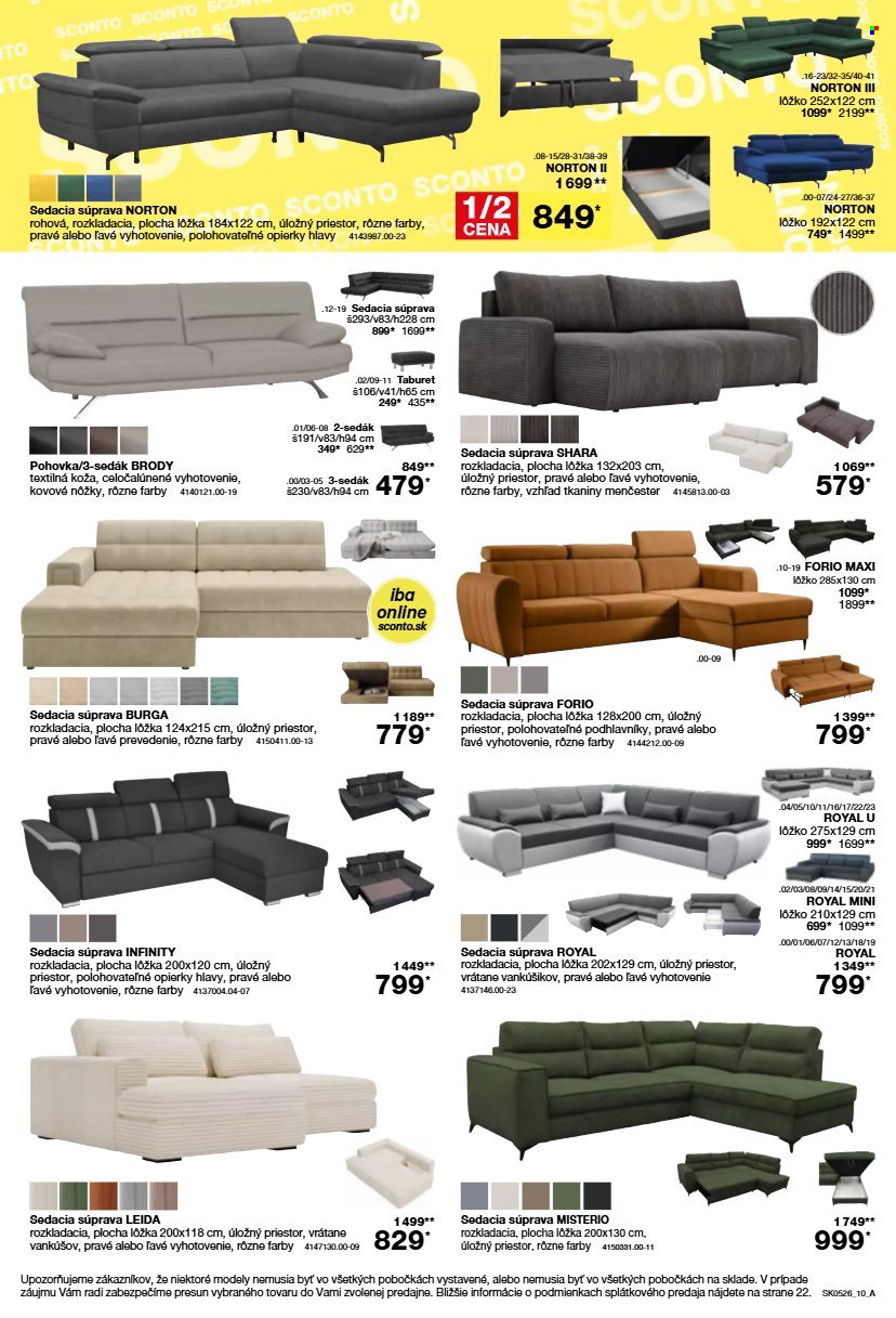 SCONTO NÁBYTOK leták - Aktuálny leták (2026-03-25 - 2026-04-09) | 10