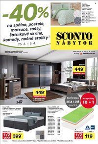 SCONTO NÁBYTOK leták - Aktuálny leták (2026-03-25 - 2026-04-09)