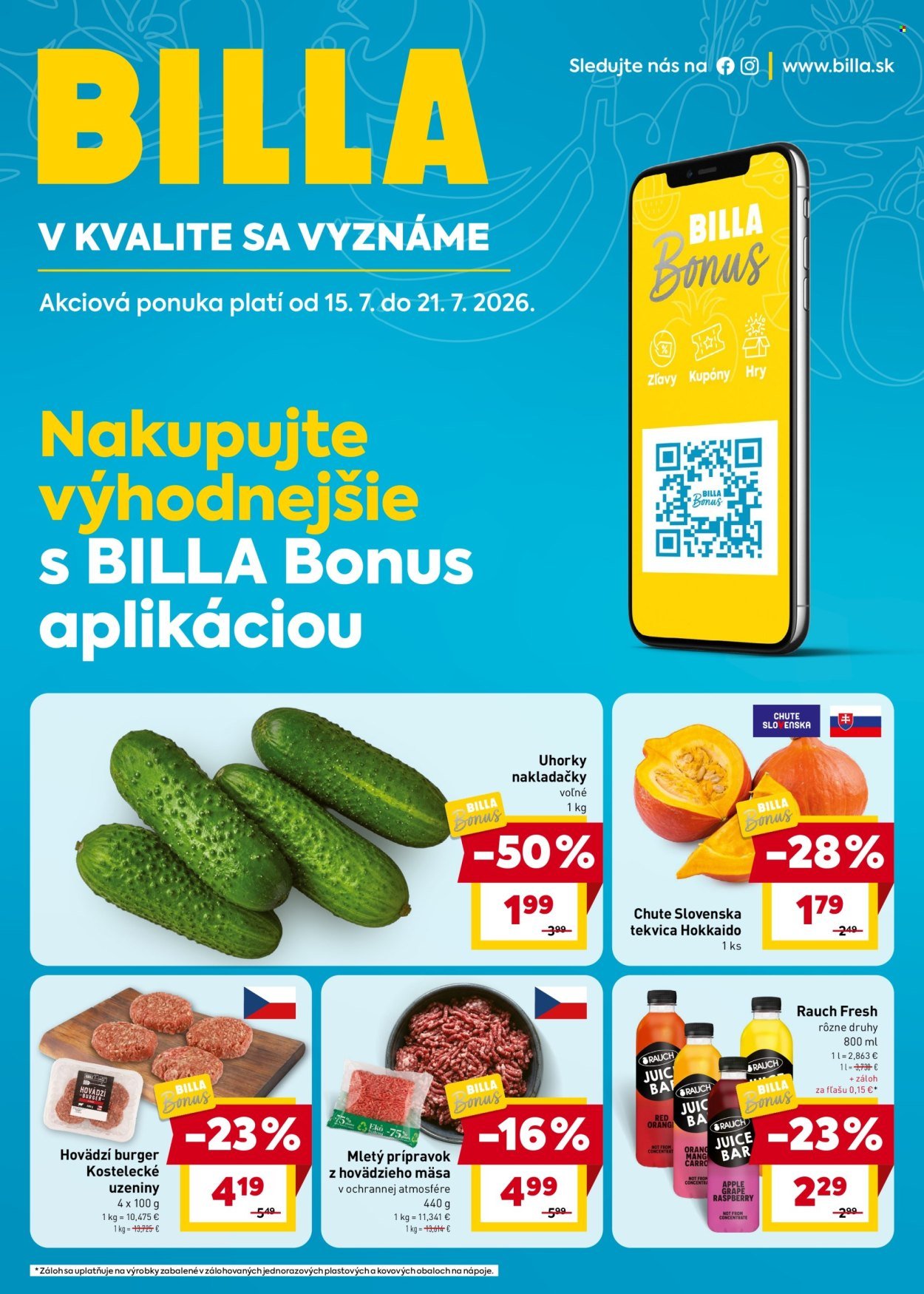 BILLA leták - Bonus leták