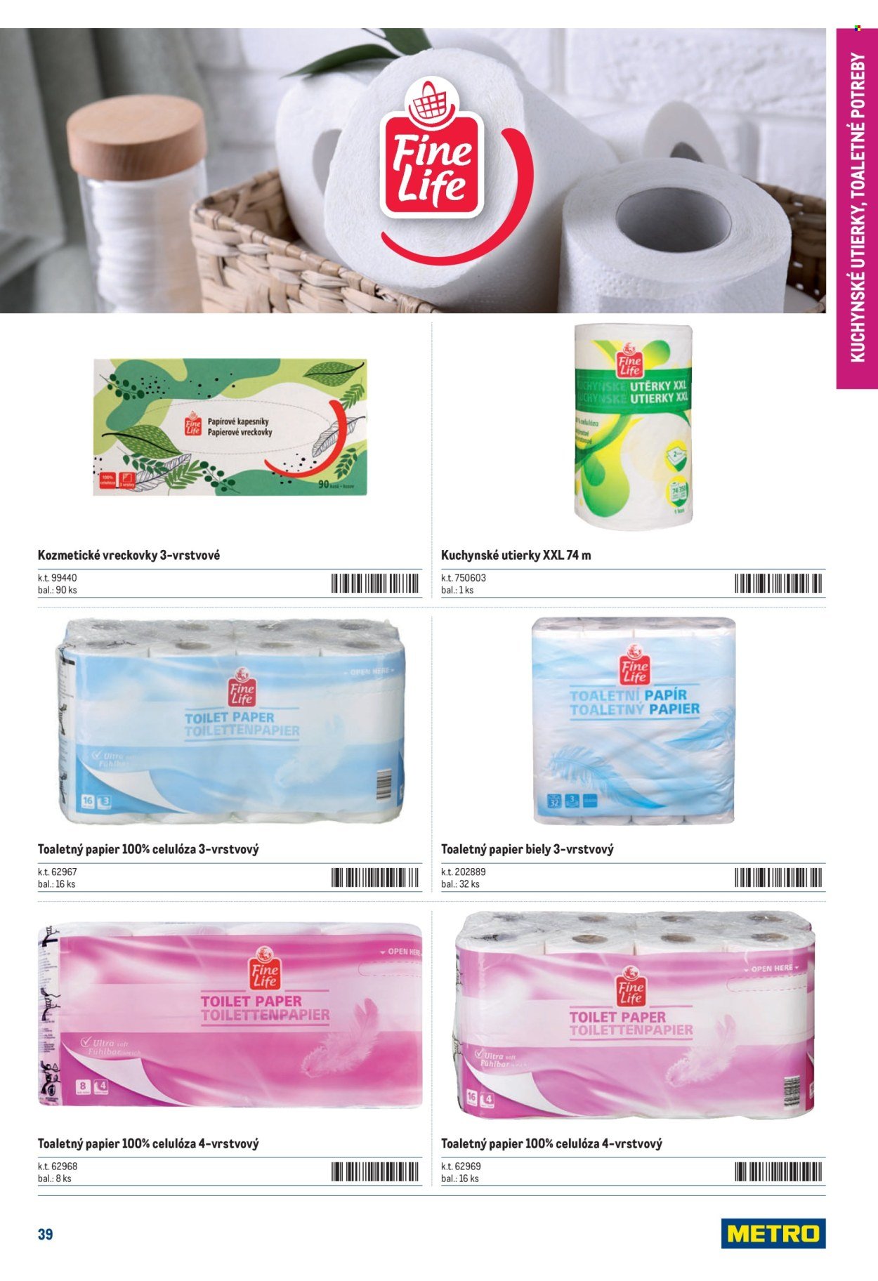 METRO leták - Katalóg FineLife výrobkov (2025-11-23 - 2025-12-31) | 39