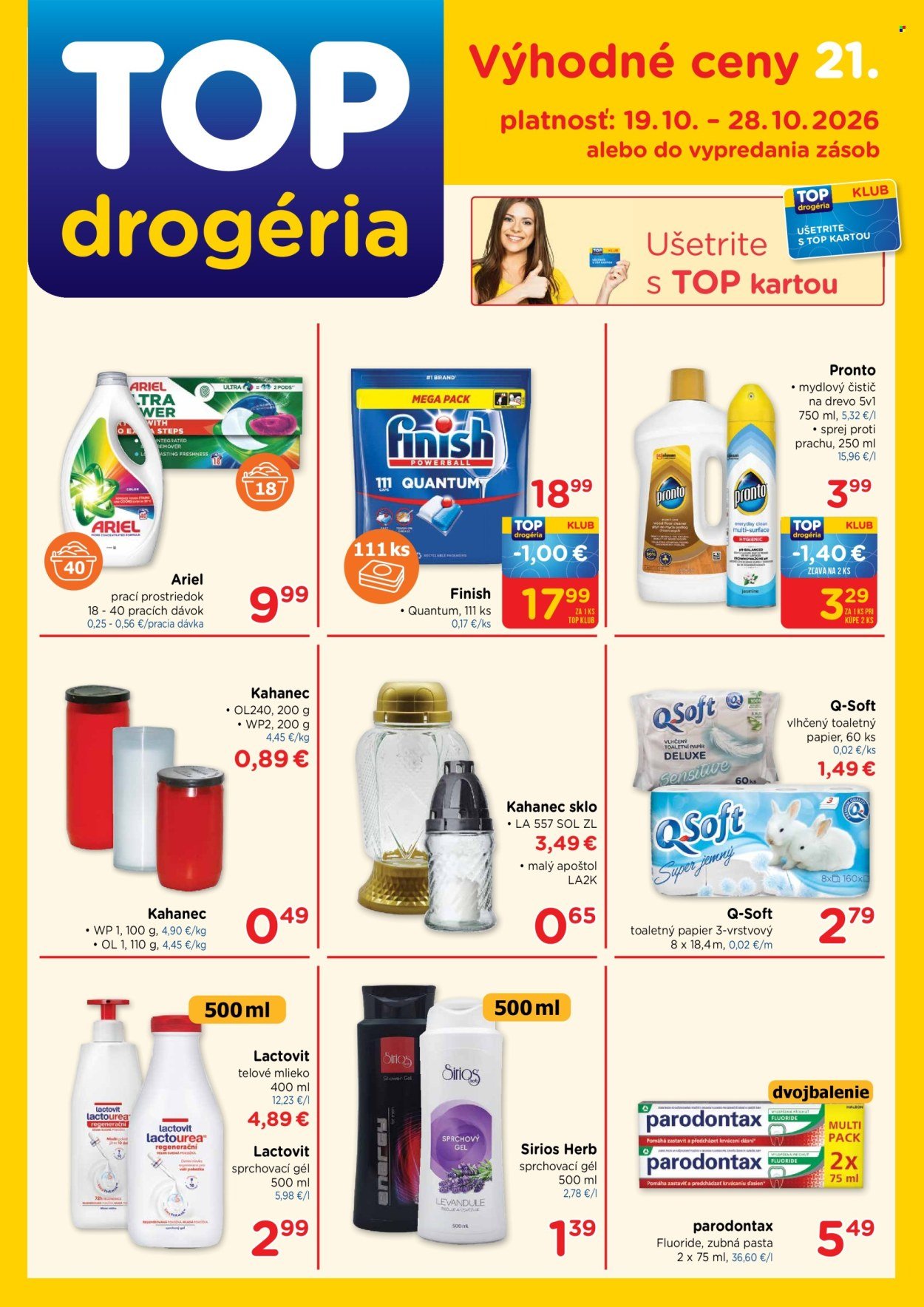 TOP DROGÉRIA leták - Od pondelka 19.10.2026