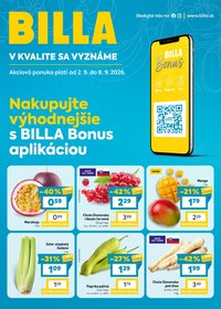 BILLA leták - Bomus leták