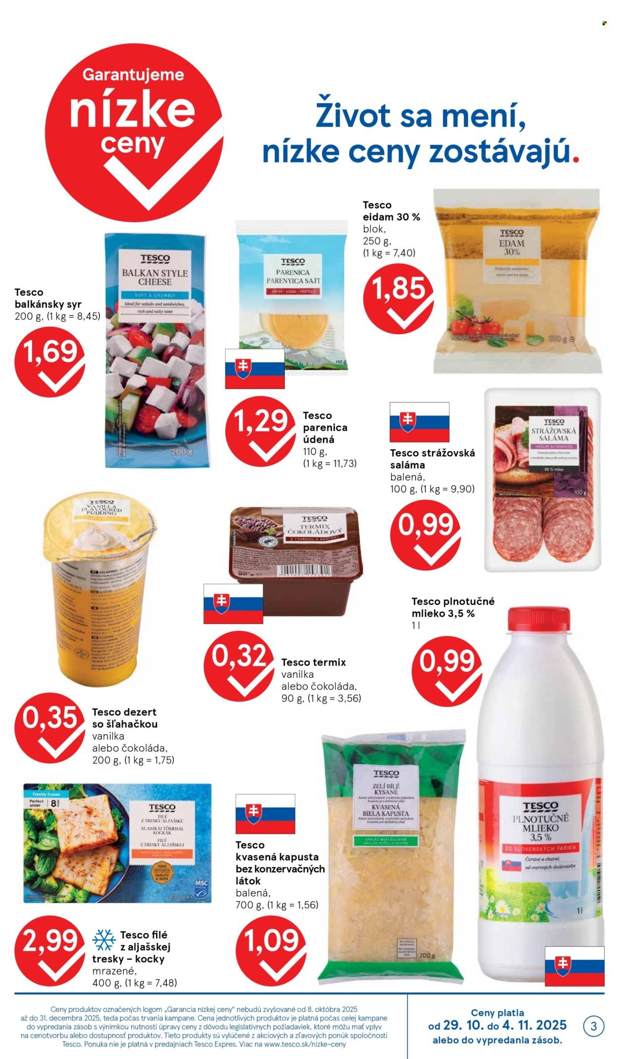 TESCO leták - Od stredy 29.10.2025 (2025-10-29 - 2025-11-04) | 3