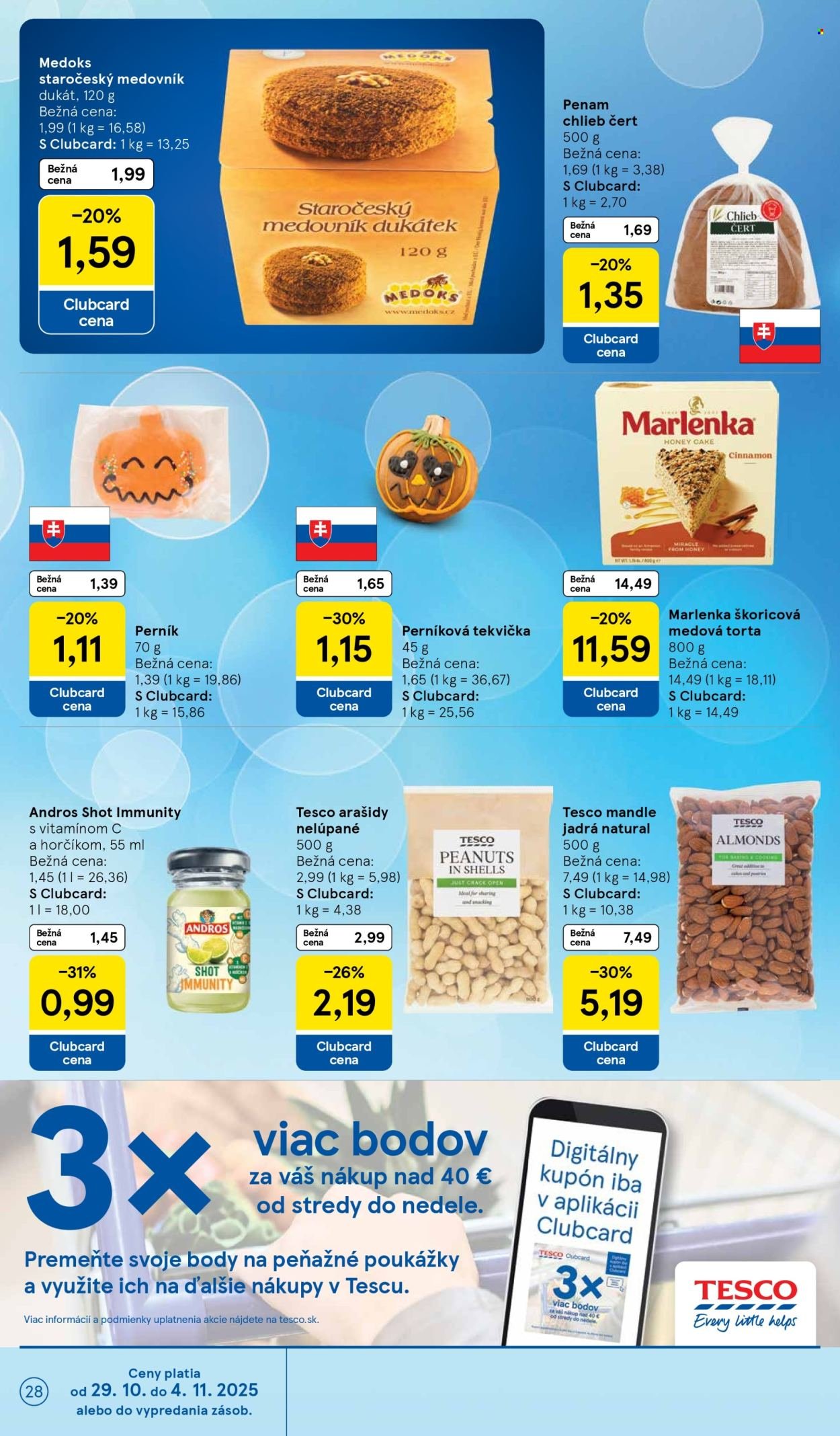 TESCO leták - Od stredy 29.10.2025 (2025-10-29 - 2025-11-04) | 28