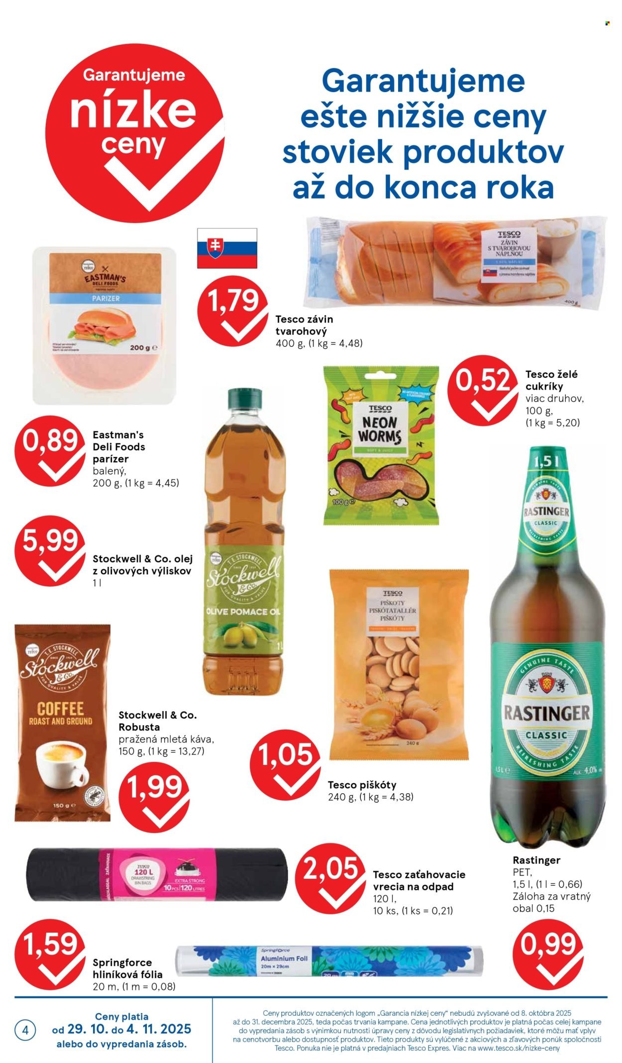 TESCO leták - Od stredy 29.10.2025 (2025-10-29 - 2025-11-04) | 4