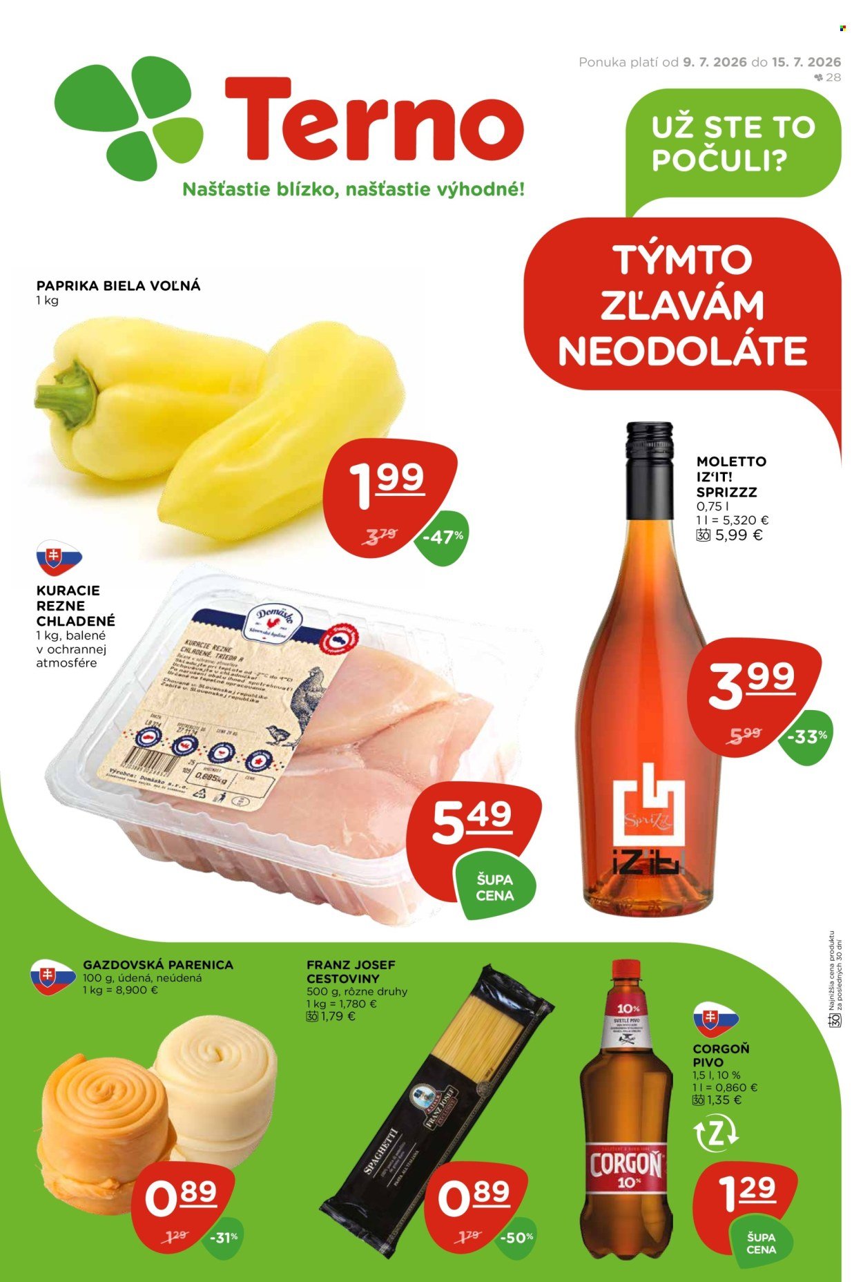 TERNO leták - Od štvrtka 9.7.2026
