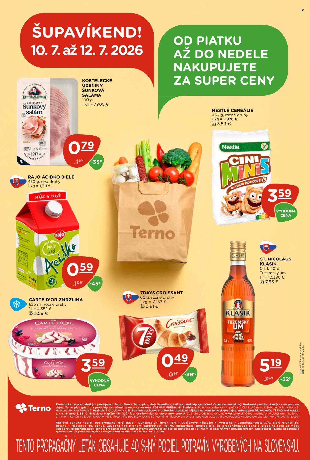 TERNO leták - Od štvrtka 9.7.2026