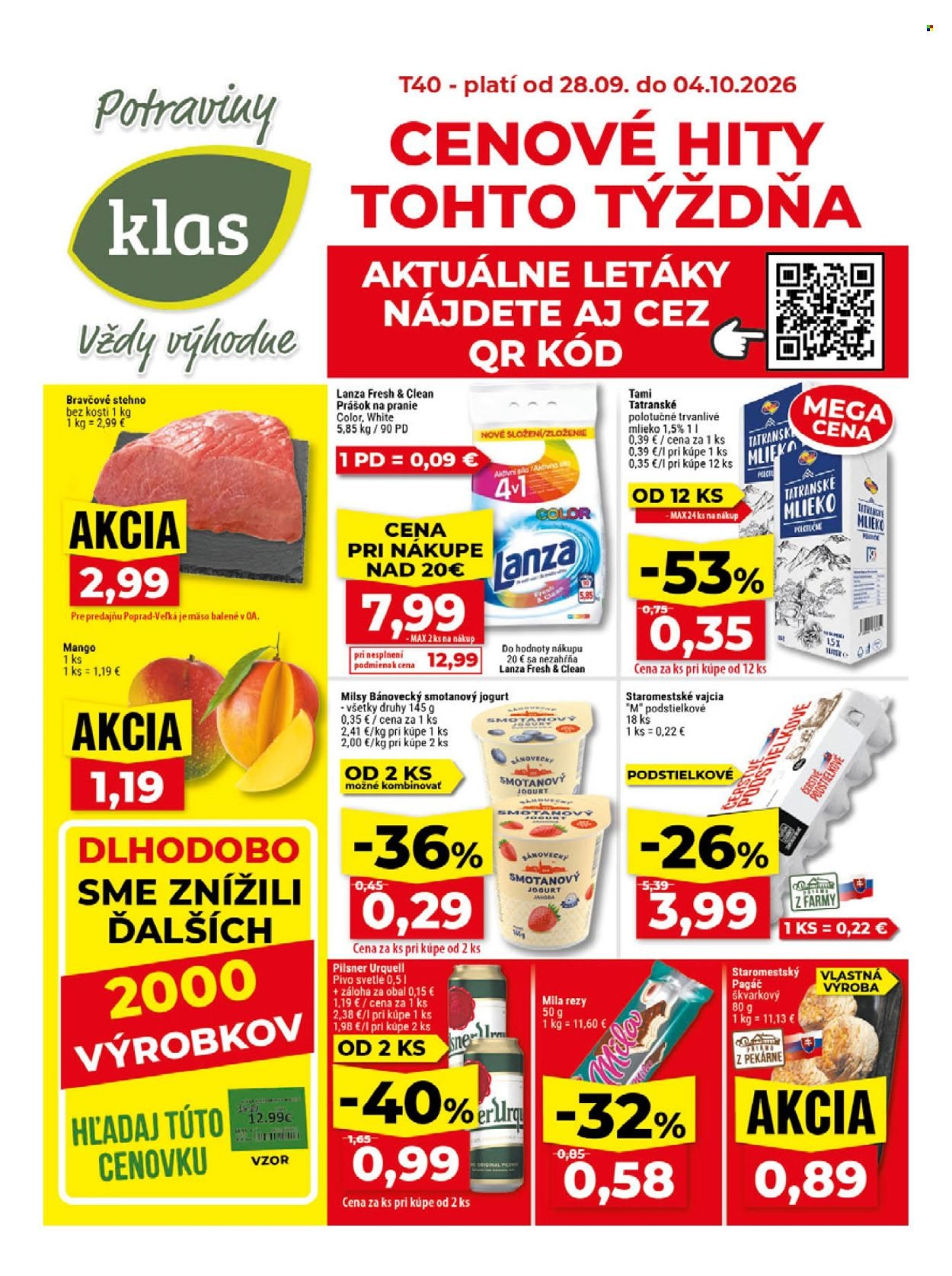 KLAS leták - Od pondelka 28.9.2026
