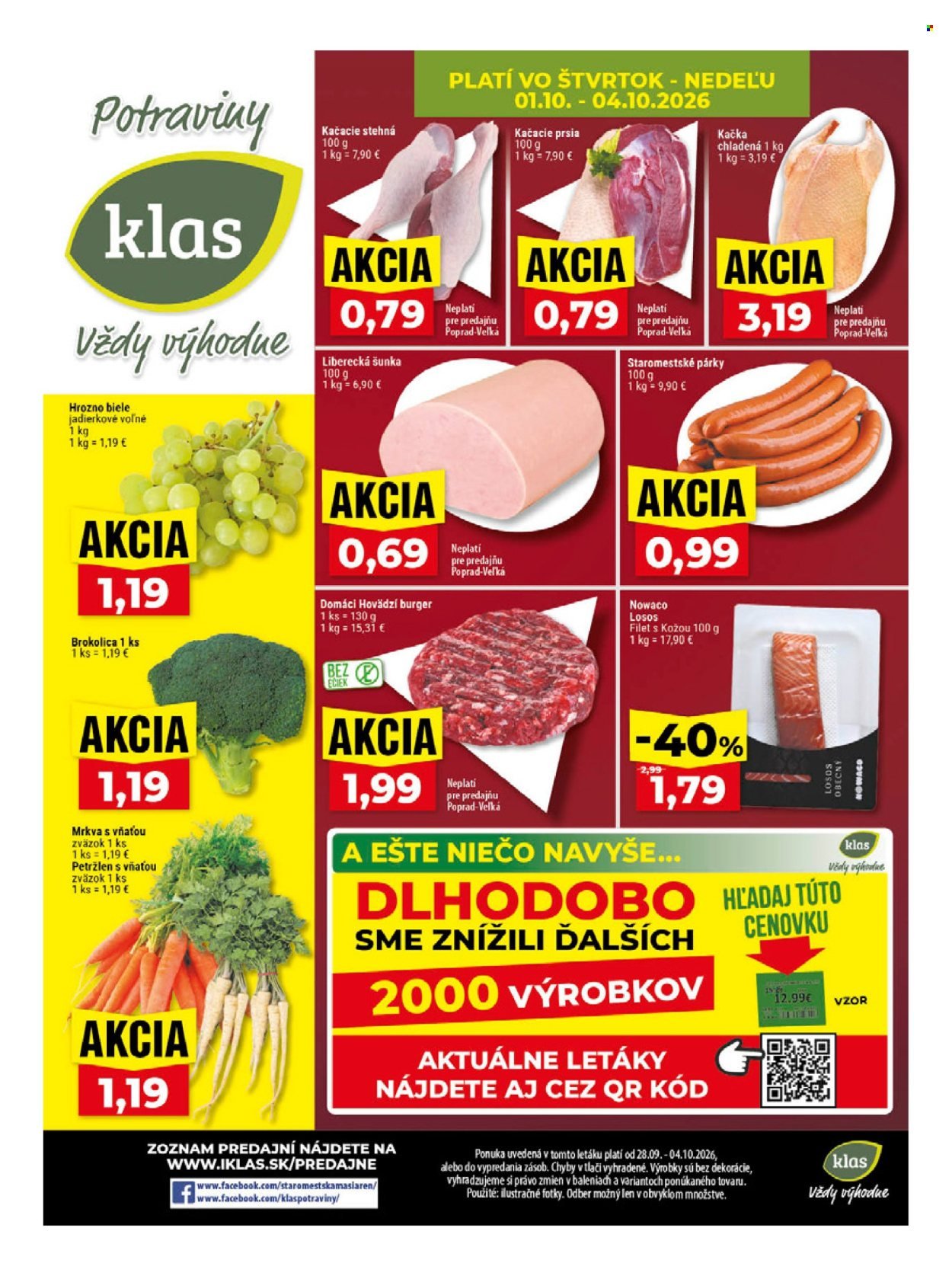 KLAS leták - Od pondelka 28.9.2026