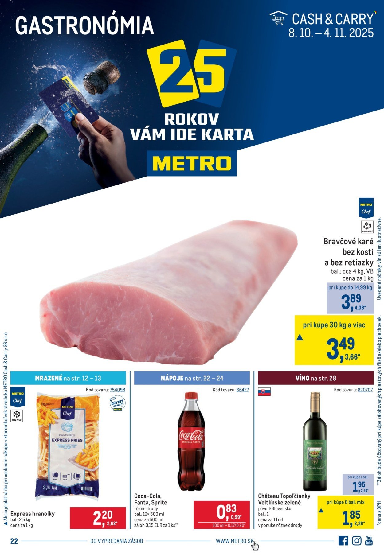 METRO leták - Gastronómia (2025-10-08 - 2025-11-04) | 1