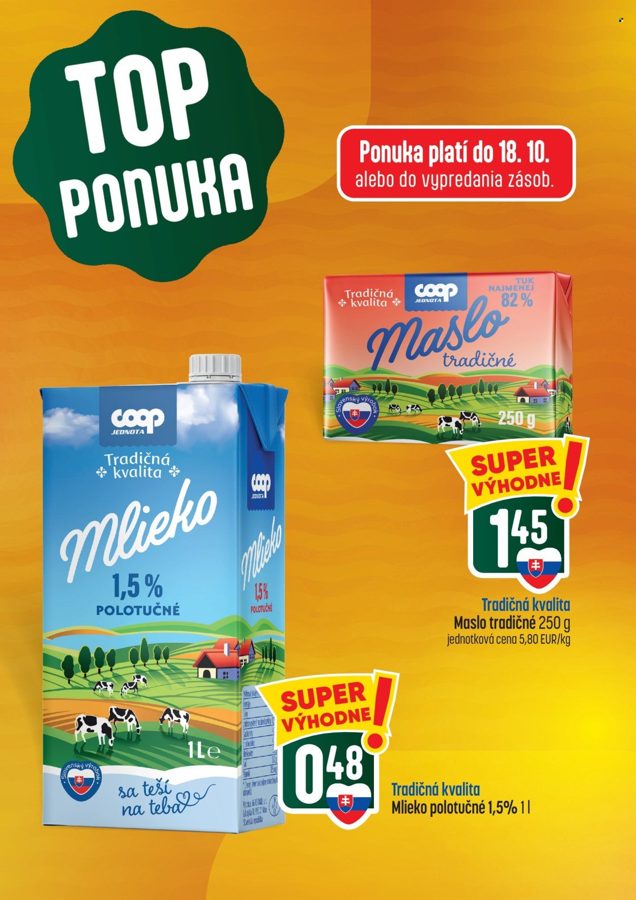 COOP JEDNOTA leták - Od štvrtka 15.10.2026
