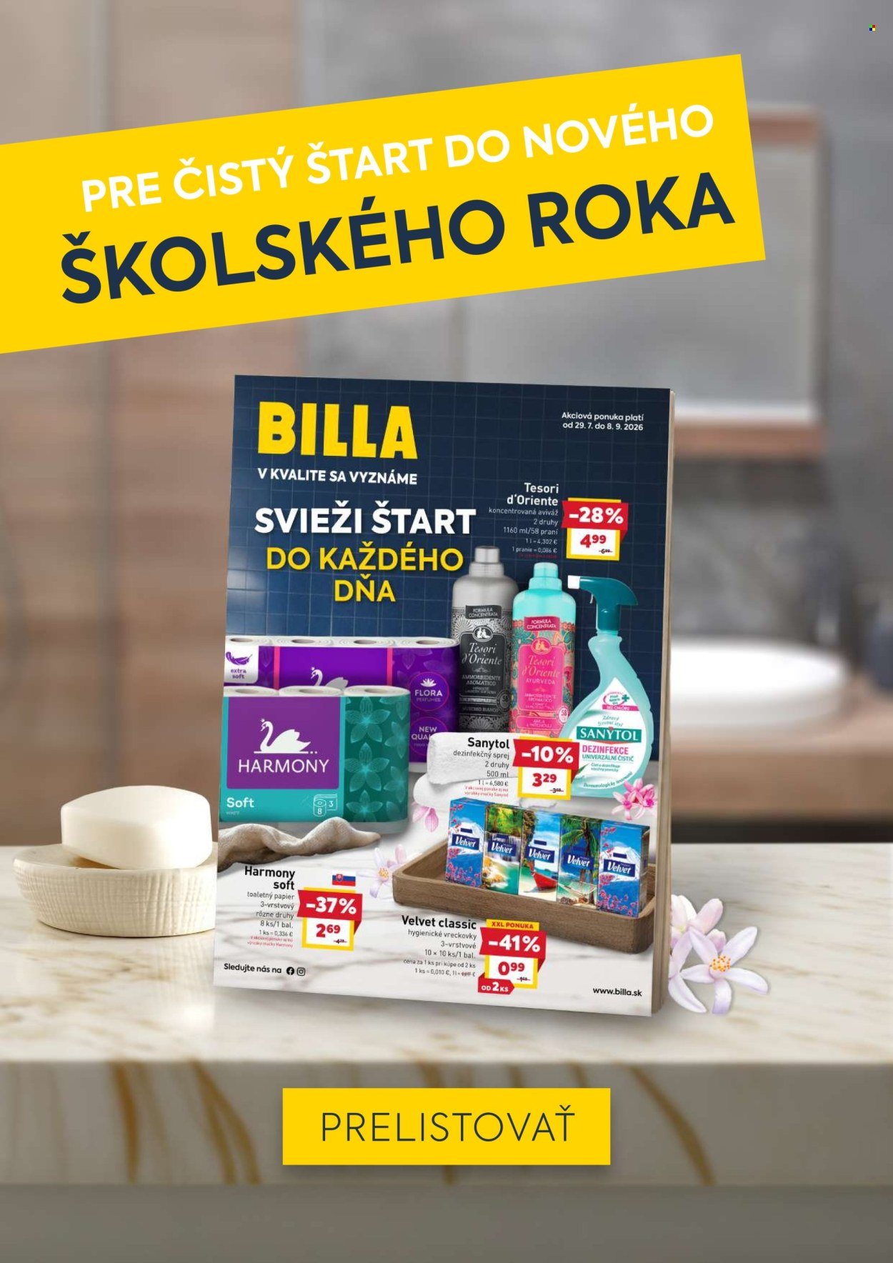BILLA leták - Od stredy 19.8.2026