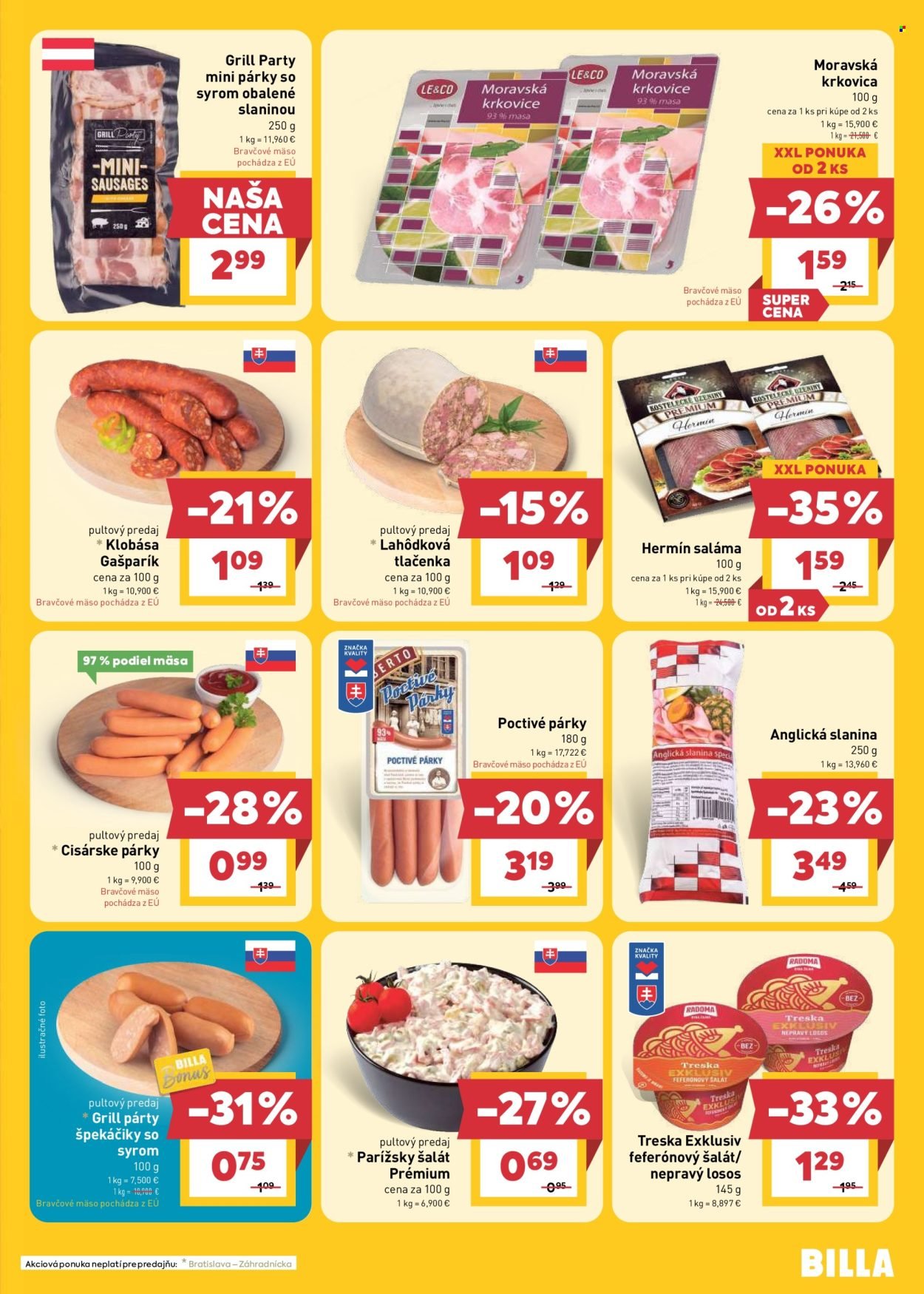 BILLA leták - Od stredy 19.8.2026