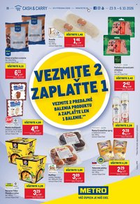 METRO leták - Vezmite 2 Zaplaťte 1