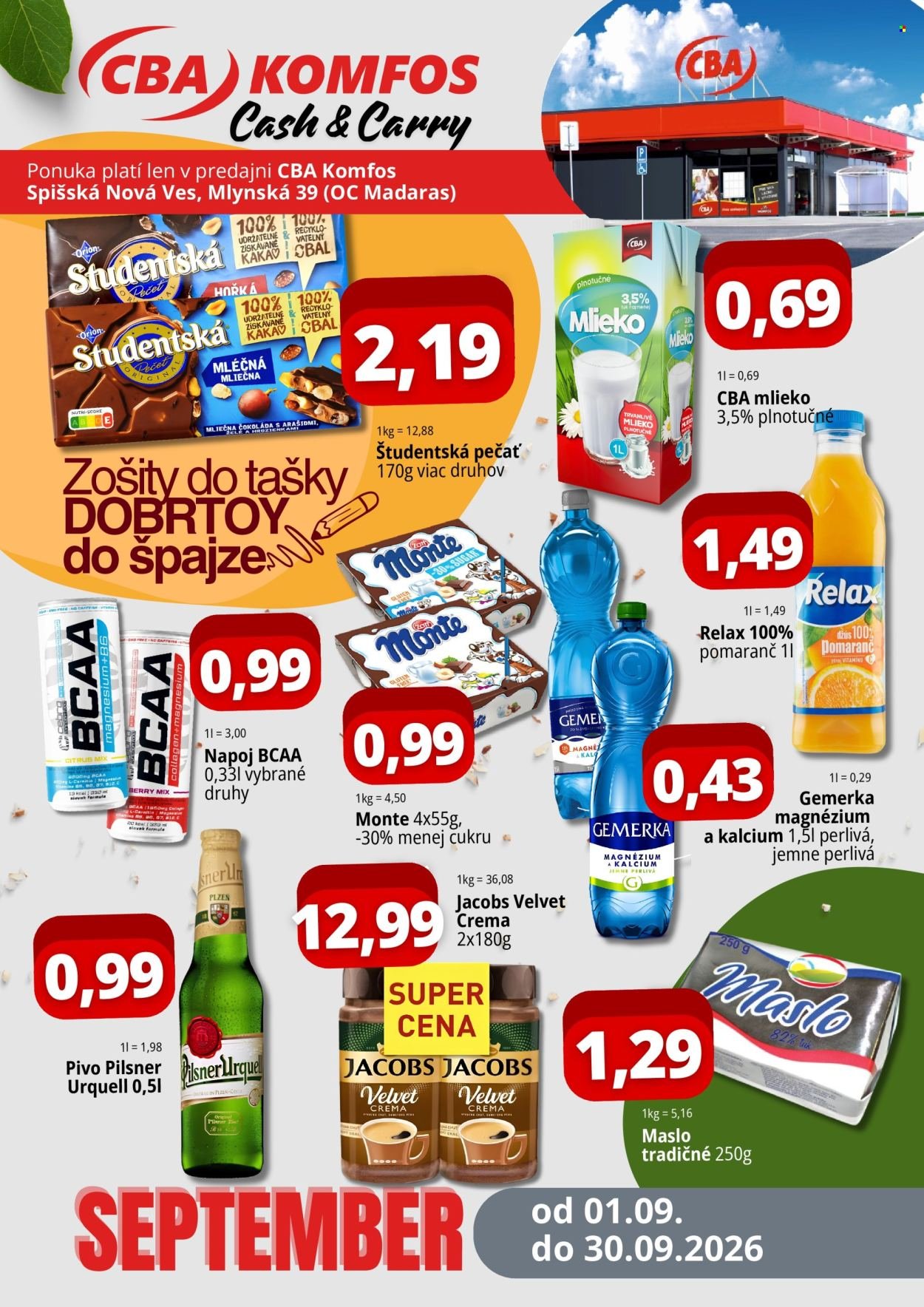 CBA KOMFOS leták - Super ceny Cash&Carry - Spišská Nová Ves