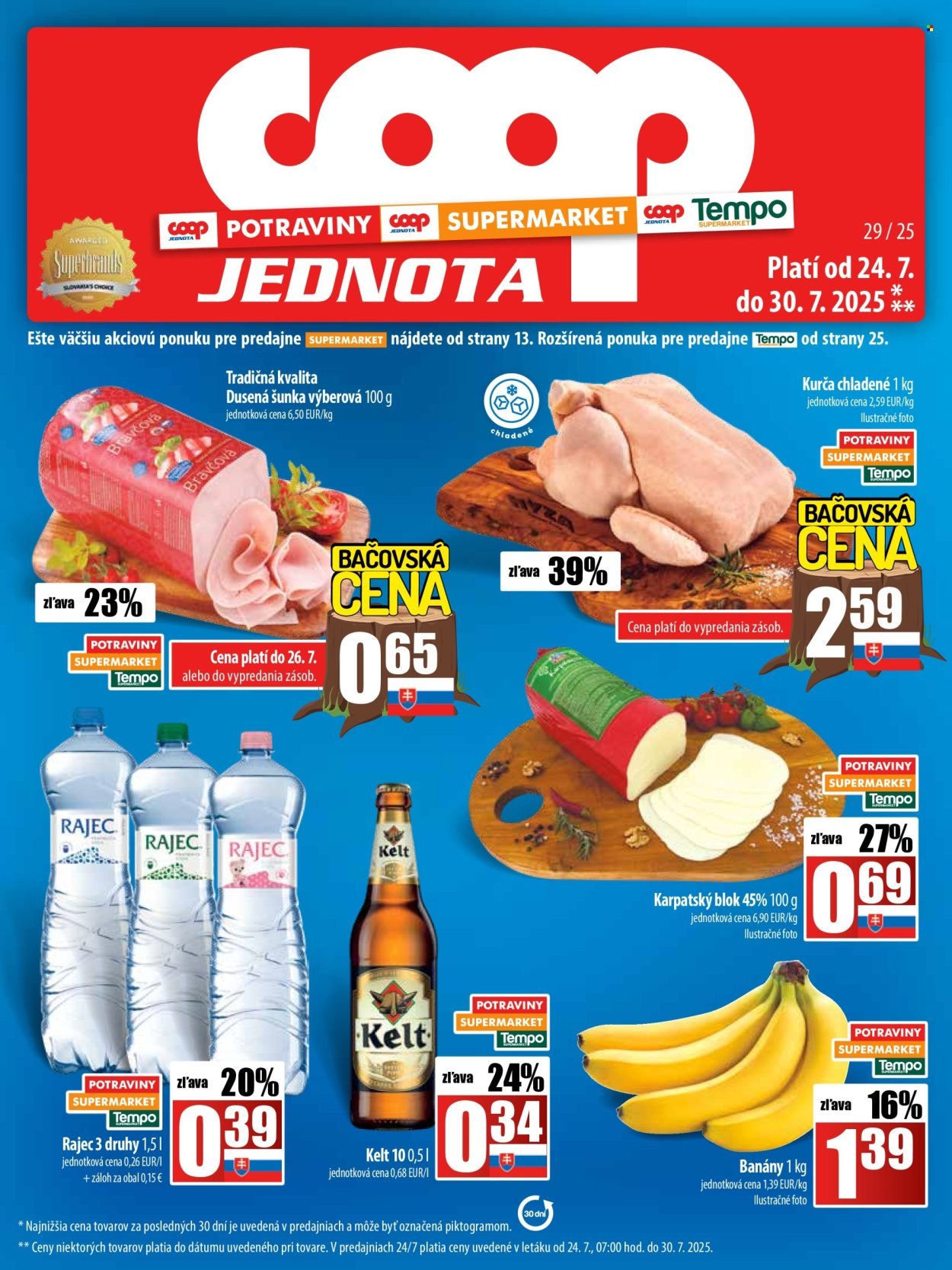 COOP JEDNOTA leták - Od štvrtka 24.7.2025 (2025-07-24 - 2025-07-30) | 1