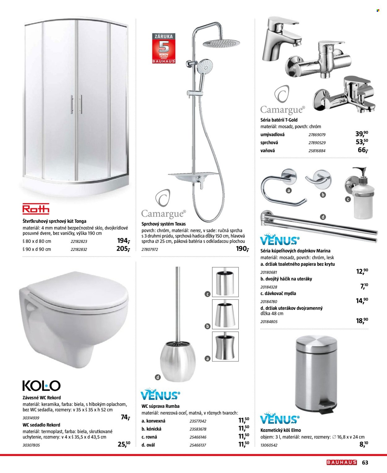 BAUHAUS leták - Sanita (2025-10-31 - 2026-03-31) | 63