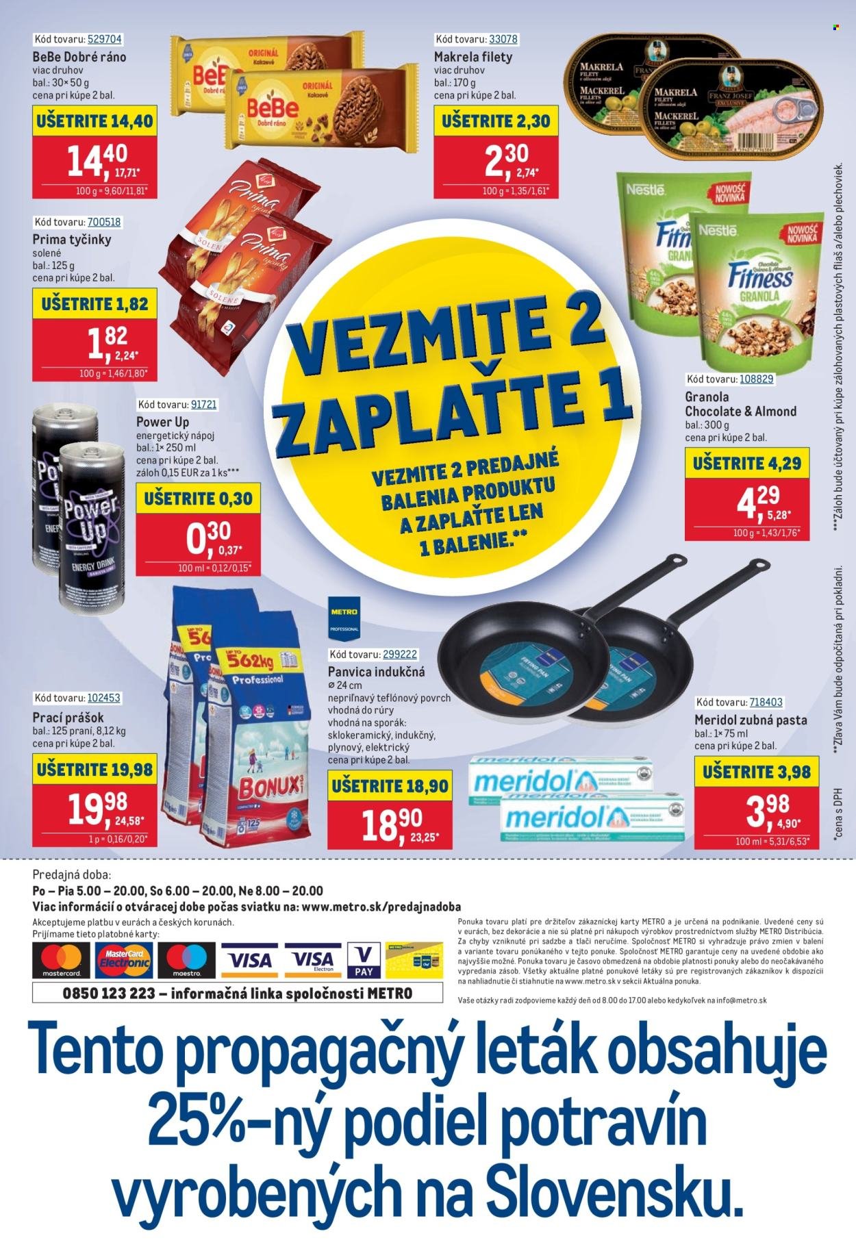 METRO leták - Vezmite 2 Zaplaťte 1
