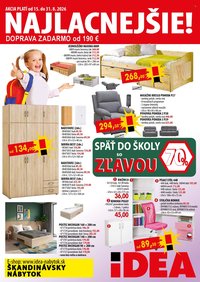 IDEA NÁBYTOK leták - Od soboty 15.8.2026