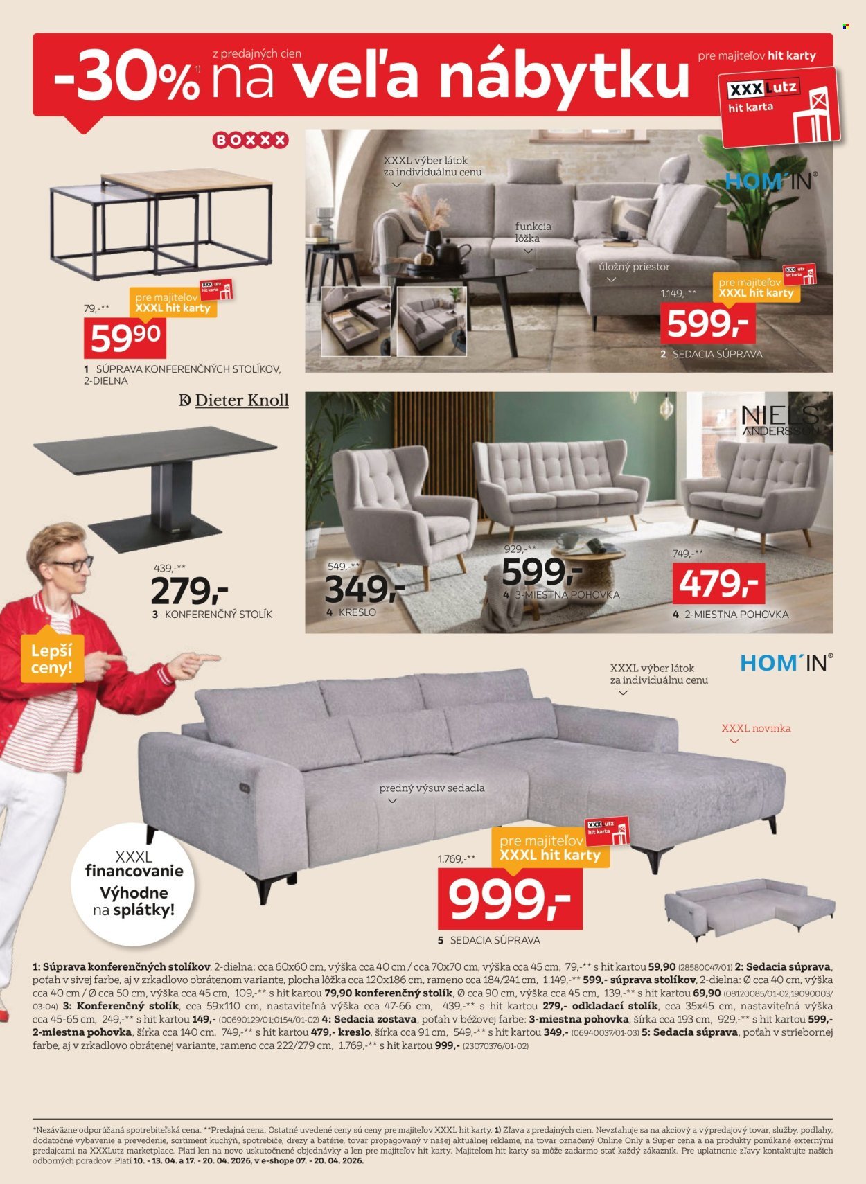 XXXLUTZ leták - Zľava 30 % takmer na všetko (2026-04-06 - 2026-04-19) | 2
