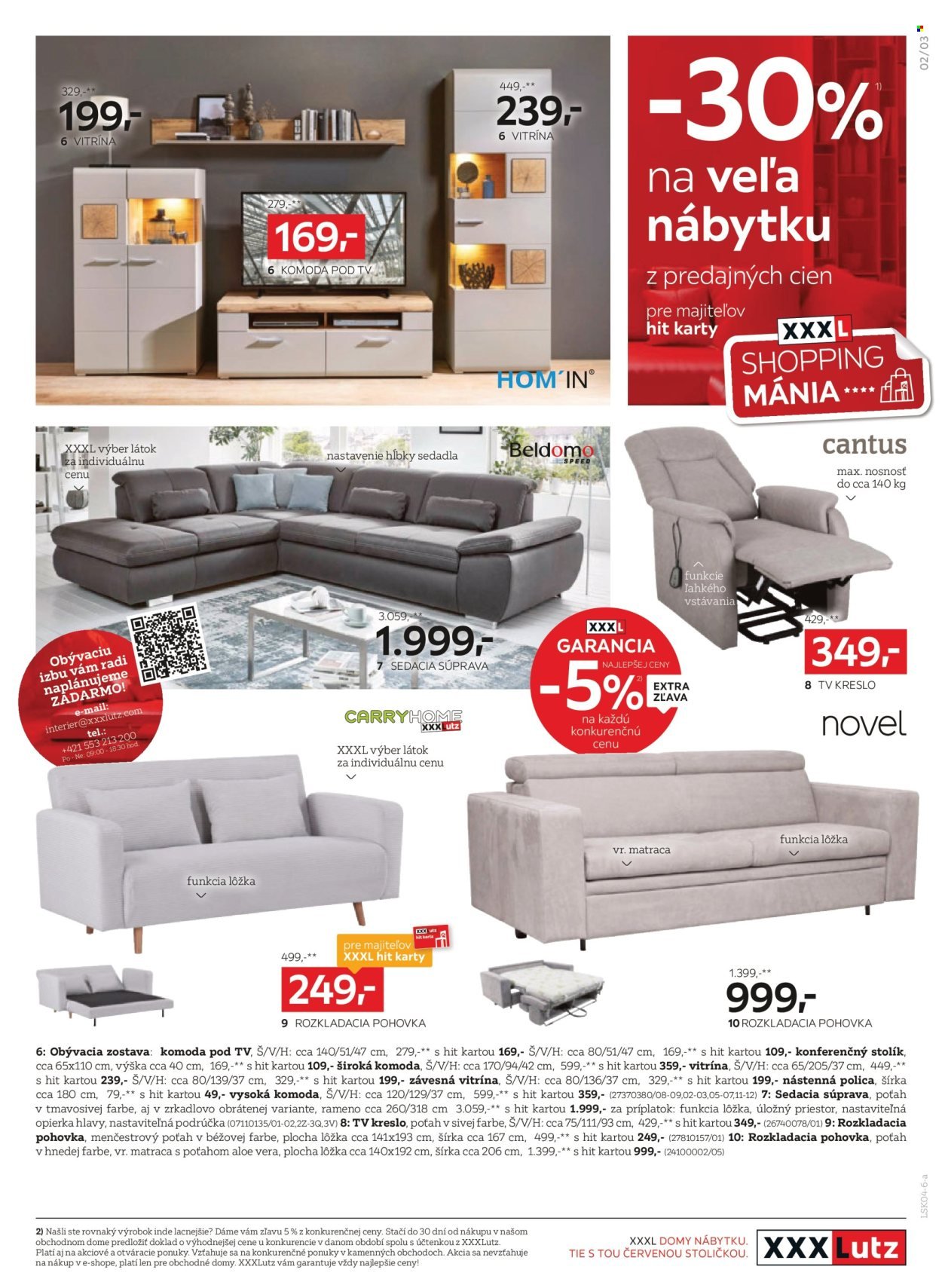 XXXLUTZ leták - Zľava 30 % takmer na všetko (2026-04-06 - 2026-04-19) | 3