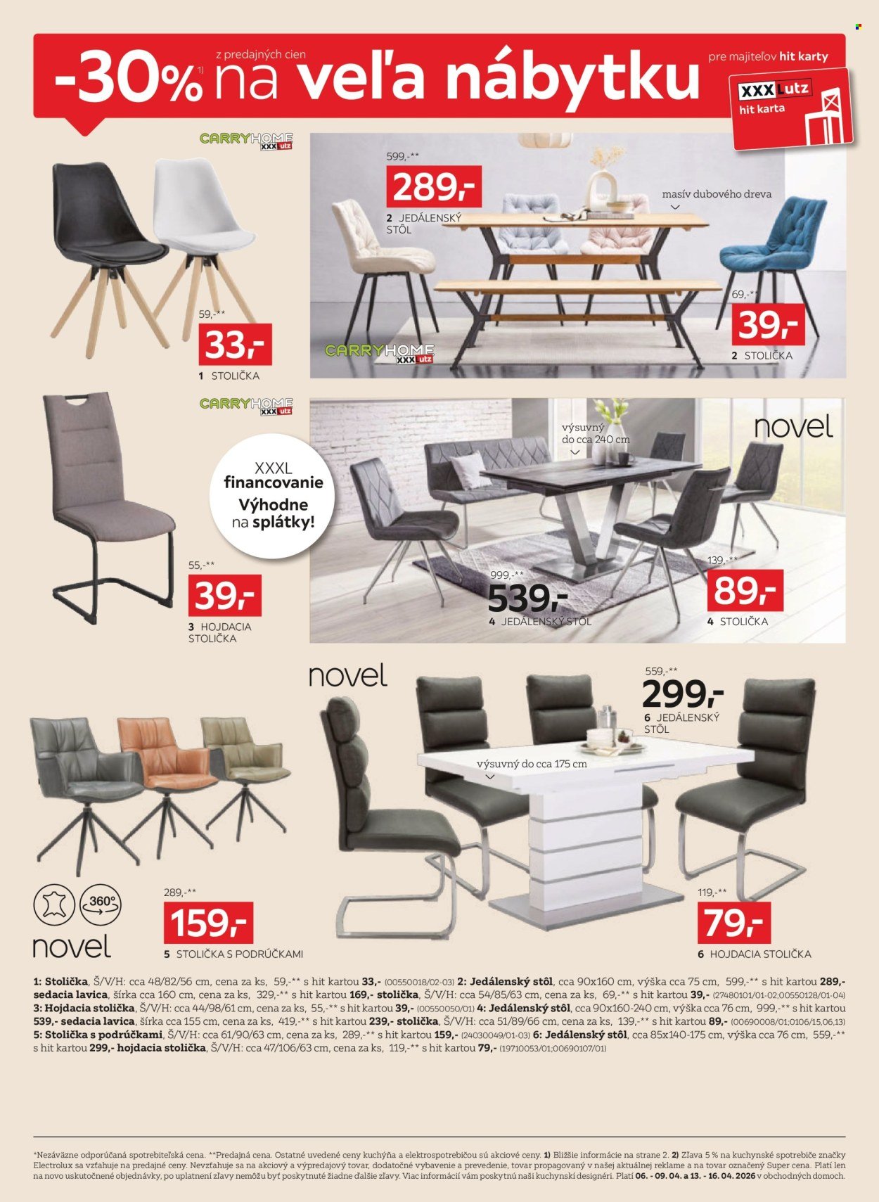 XXXLUTZ leták - Zľava 30 % takmer na všetko (2026-04-06 - 2026-04-19) | 6