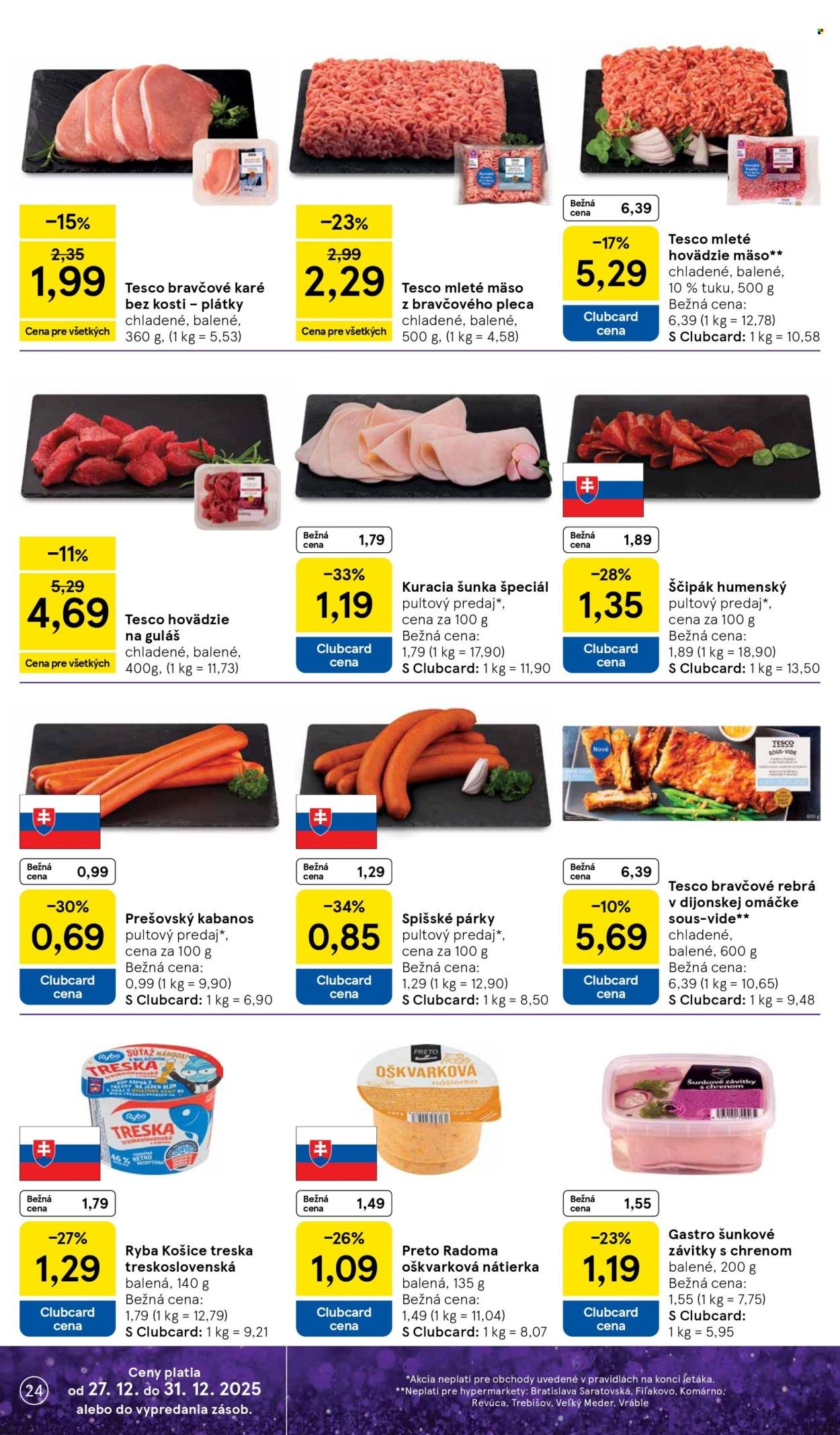 TESCO leták - Od soboty 27.12.2025 (2025-12-27 - 2025-12-31) | 24