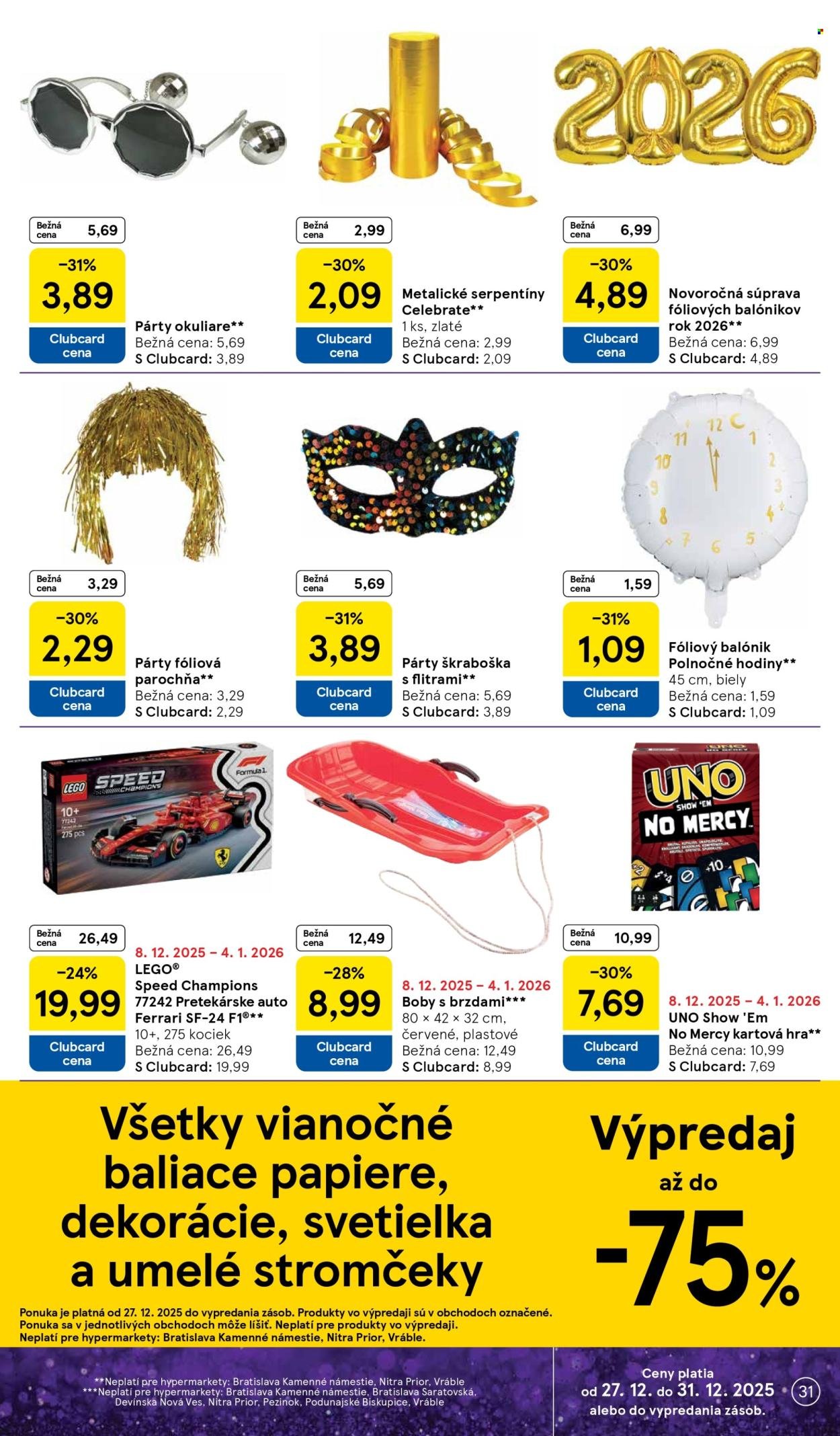 TESCO leták - Od soboty 27.12.2025 (2025-12-27 - 2025-12-31) | 31