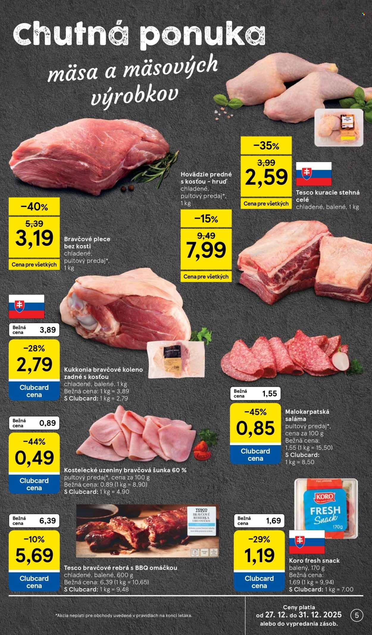 TESCO leták - Od soboty 27.12.2025 (2025-12-27 - 2025-12-31) | 5