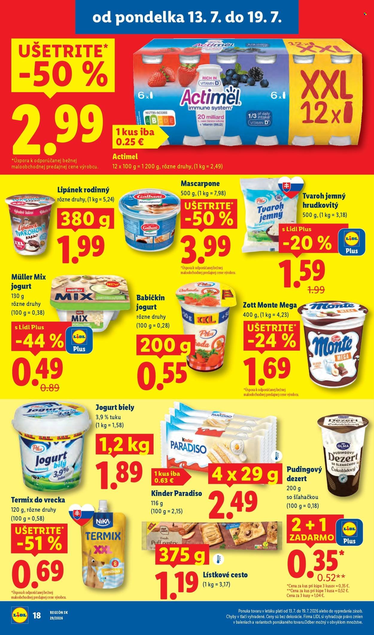 LIDL leták - Od pondelka 13.7.2026