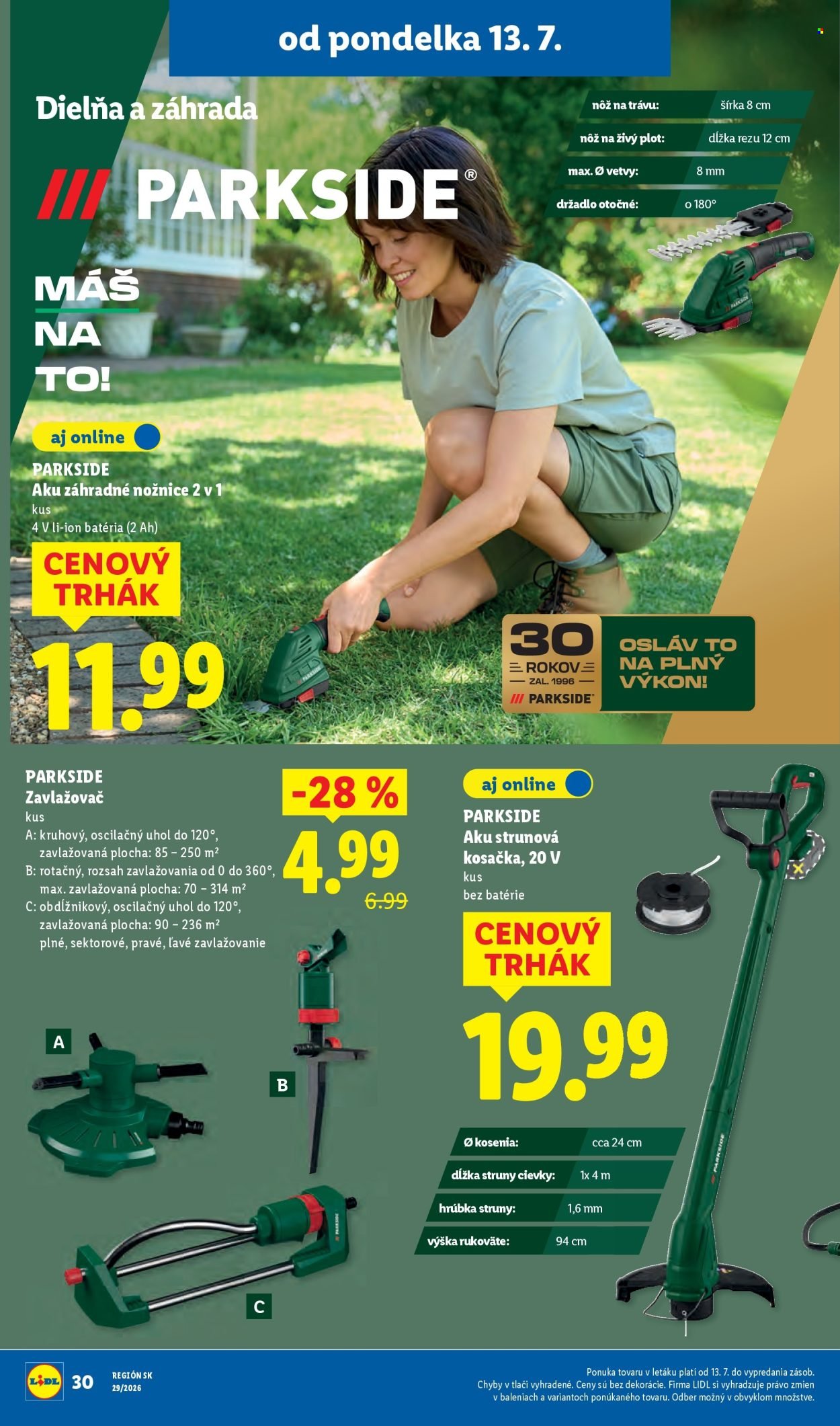 LIDL leták - Od pondelka 13.7.2026