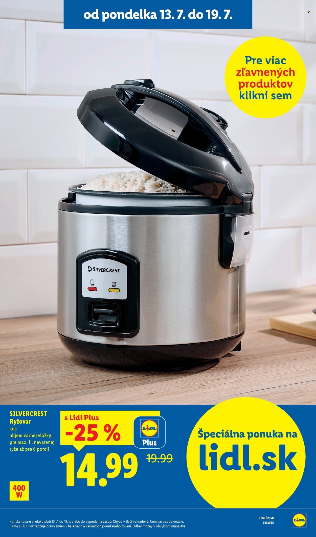 LIDL leták - Od pondelka 13.7.2026
