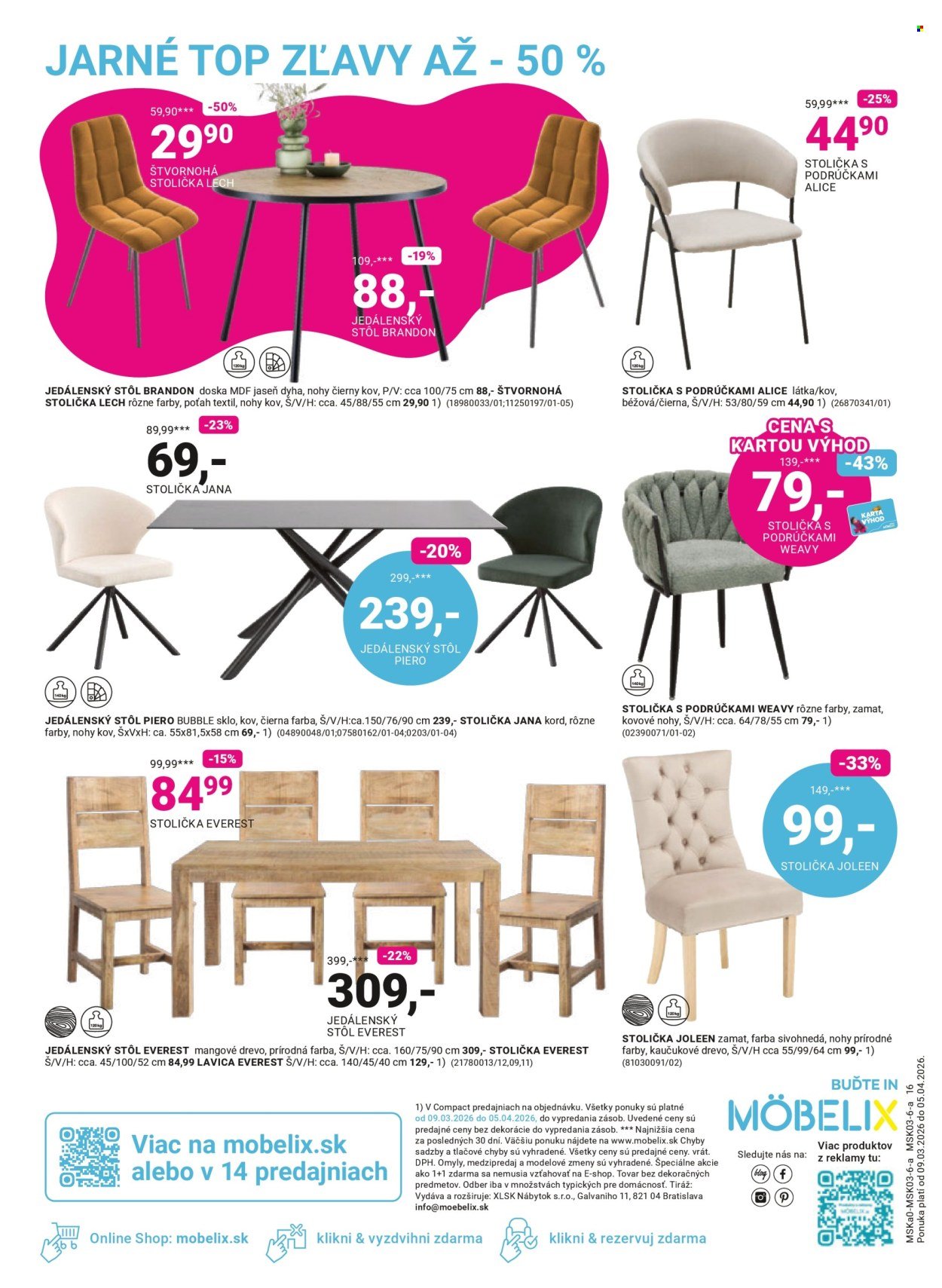 MÖBELIX leták - Vytočte si 100% späť (2026-03-09 - 2026-04-05) | 16