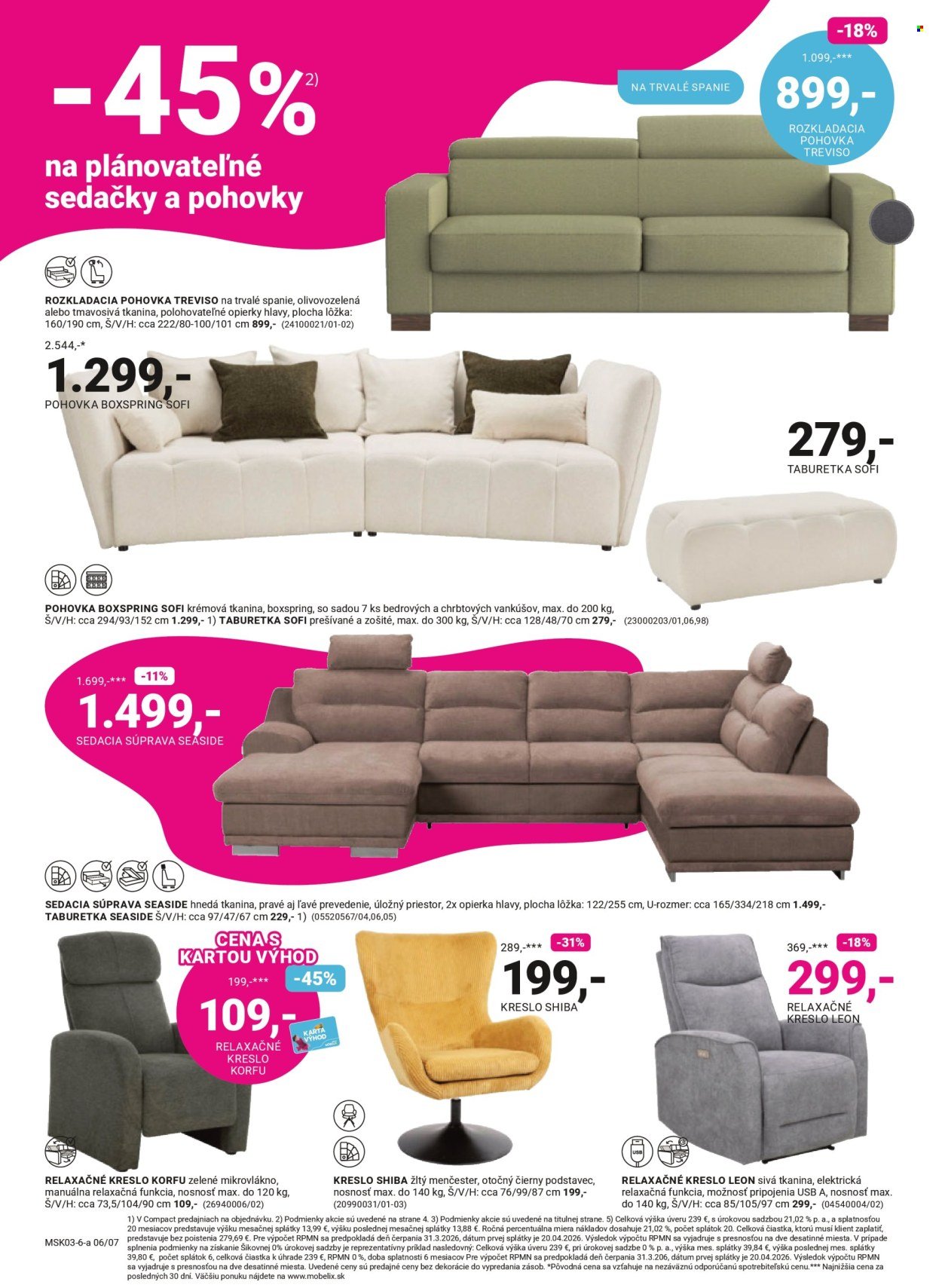 MÖBELIX leták - Vytočte si 100% späť (2026-03-09 - 2026-04-05) | 6