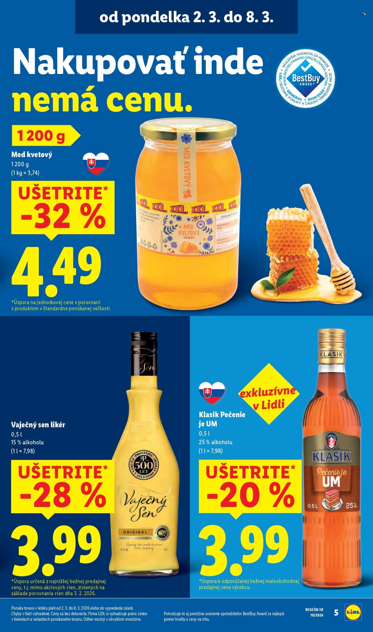 LIDL leták - Od štvrtka 5.3.2026 (2026-03-05 - 2026-03-08) | 10