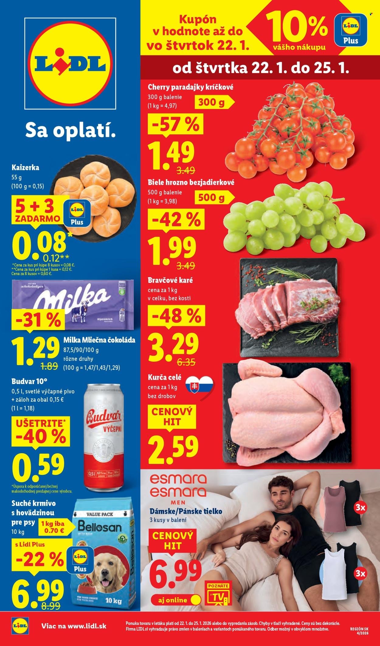 LIDL leták - Od štvrtka 22.1.2026 (2026-01-22 - 2026-01-25) | 1