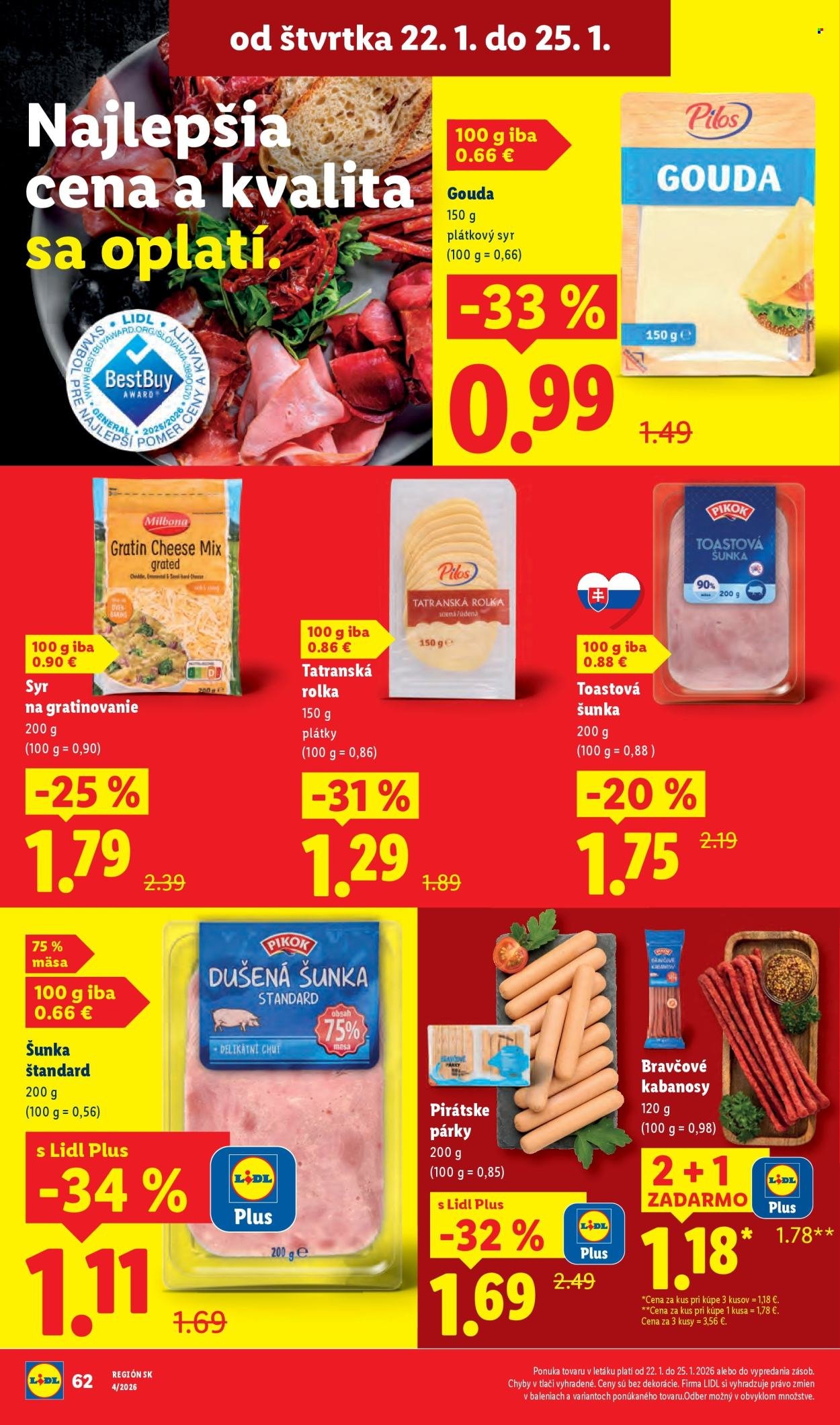LIDL leták - Od štvrtka 22.1.2026 (2026-01-22 - 2026-01-25) | 8