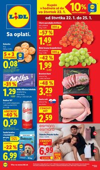 LIDL leták - Od štvrtka 22.1.2026 (2026-01-22 - 2026-01-25)