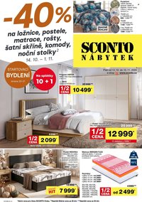 SCONTO NÁBYTOK leták - Od stredy 14.10.2026