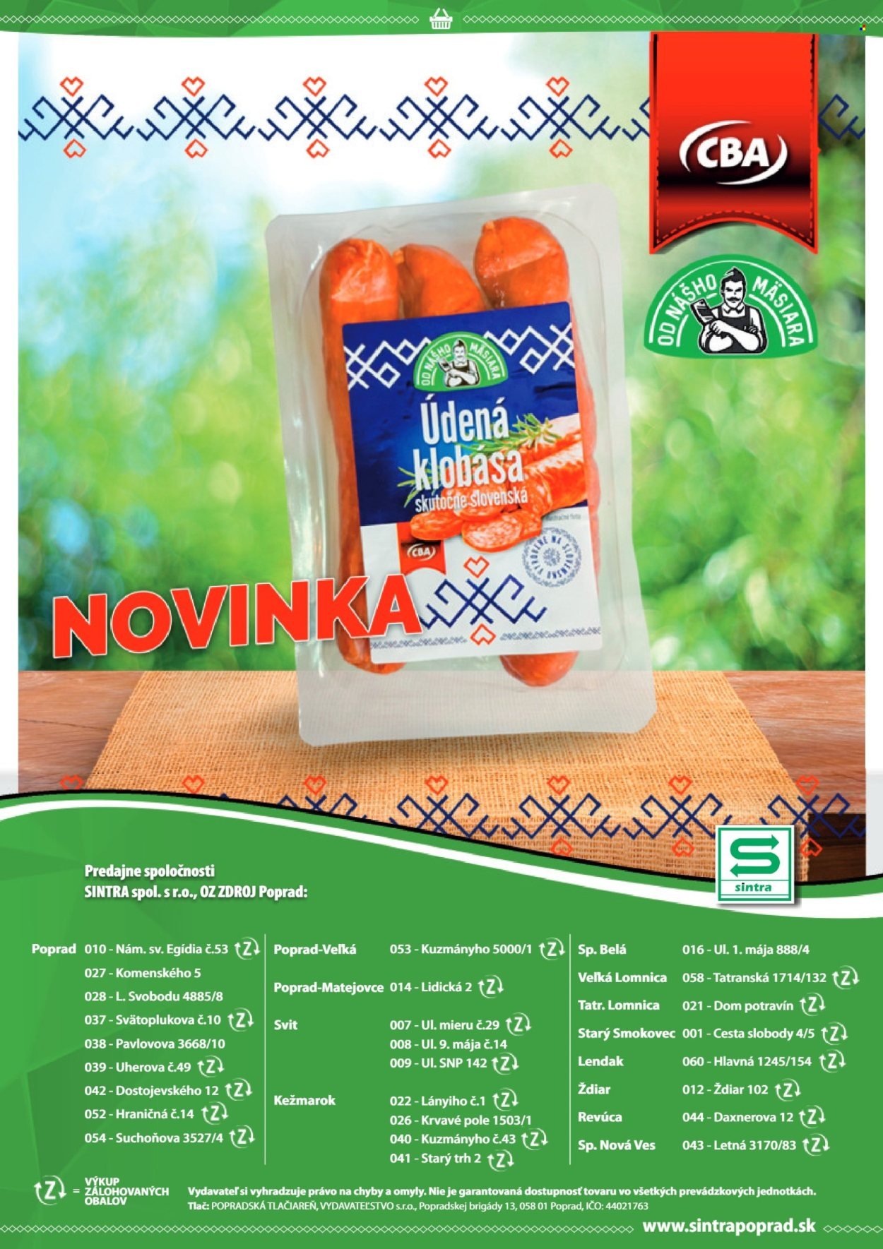 SINTRA leták - Od štvrtka 8.1.2026 (2026-01-08 - 2026-01-21) | 16