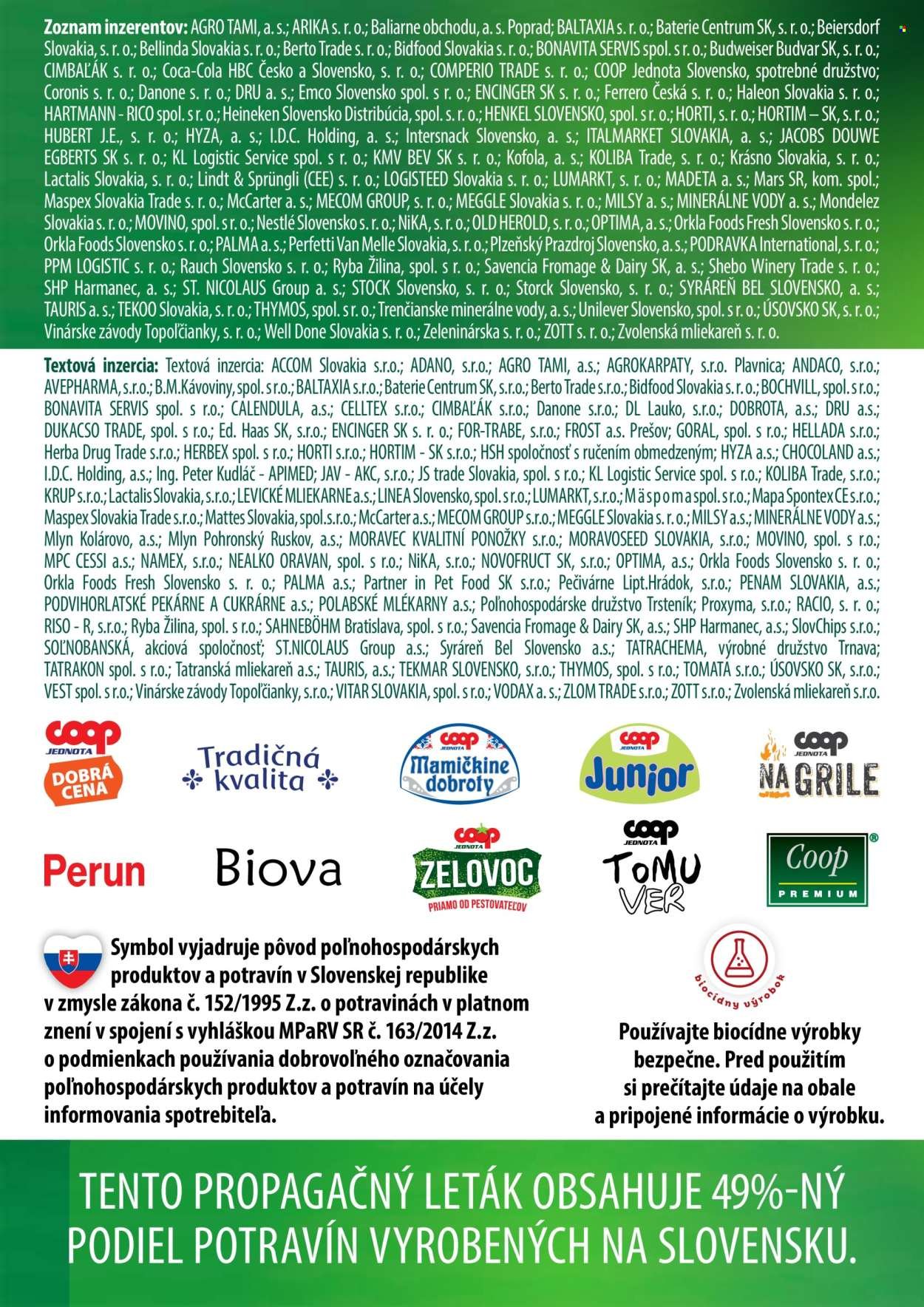 COOP JEDNOTA leták - Od štvrtka 9.4.2026 (2026-04-09 - 2026-04-15) | 58